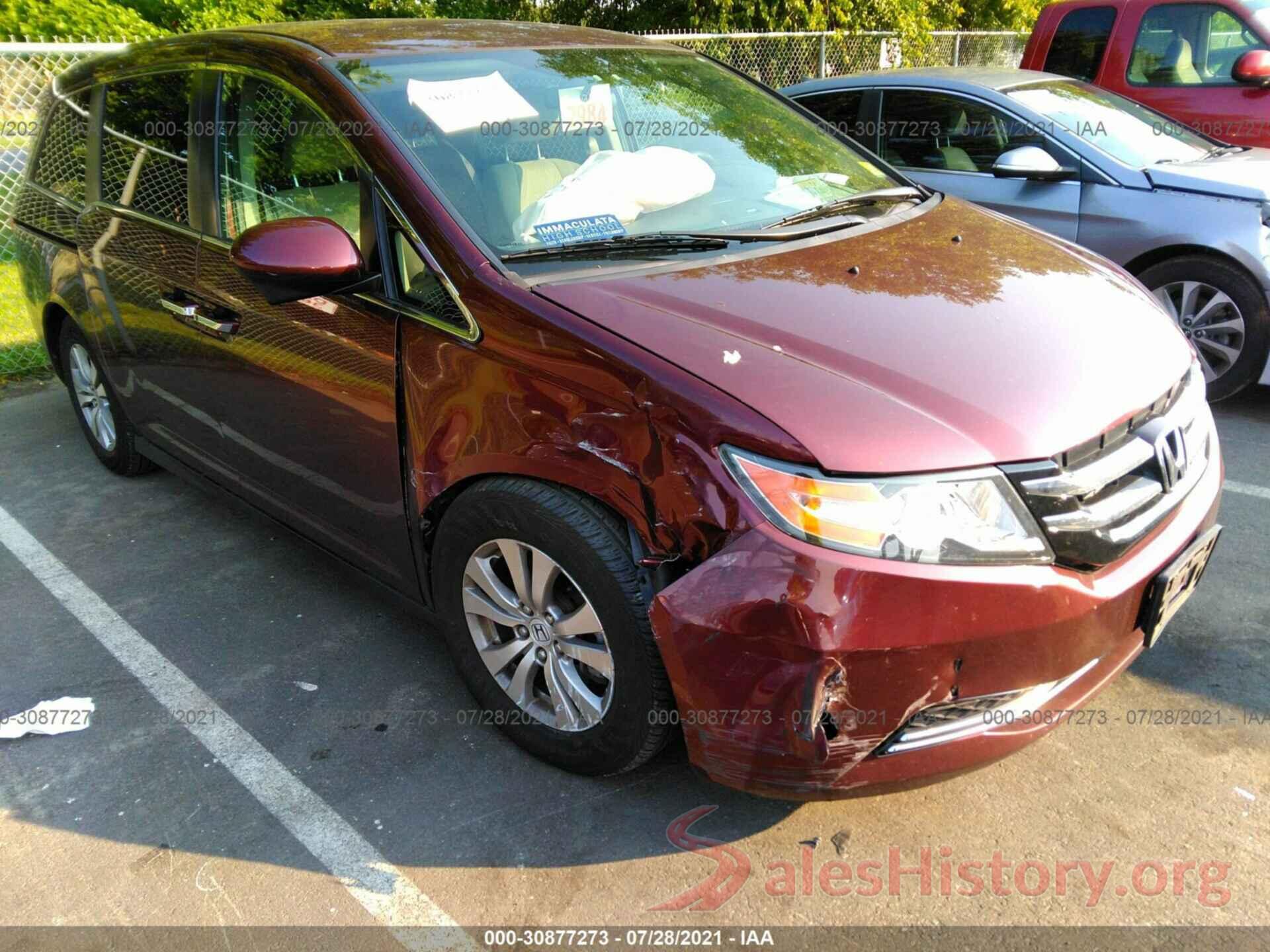 5FNRL5H33GB076950 2016 HONDA ODYSSEY