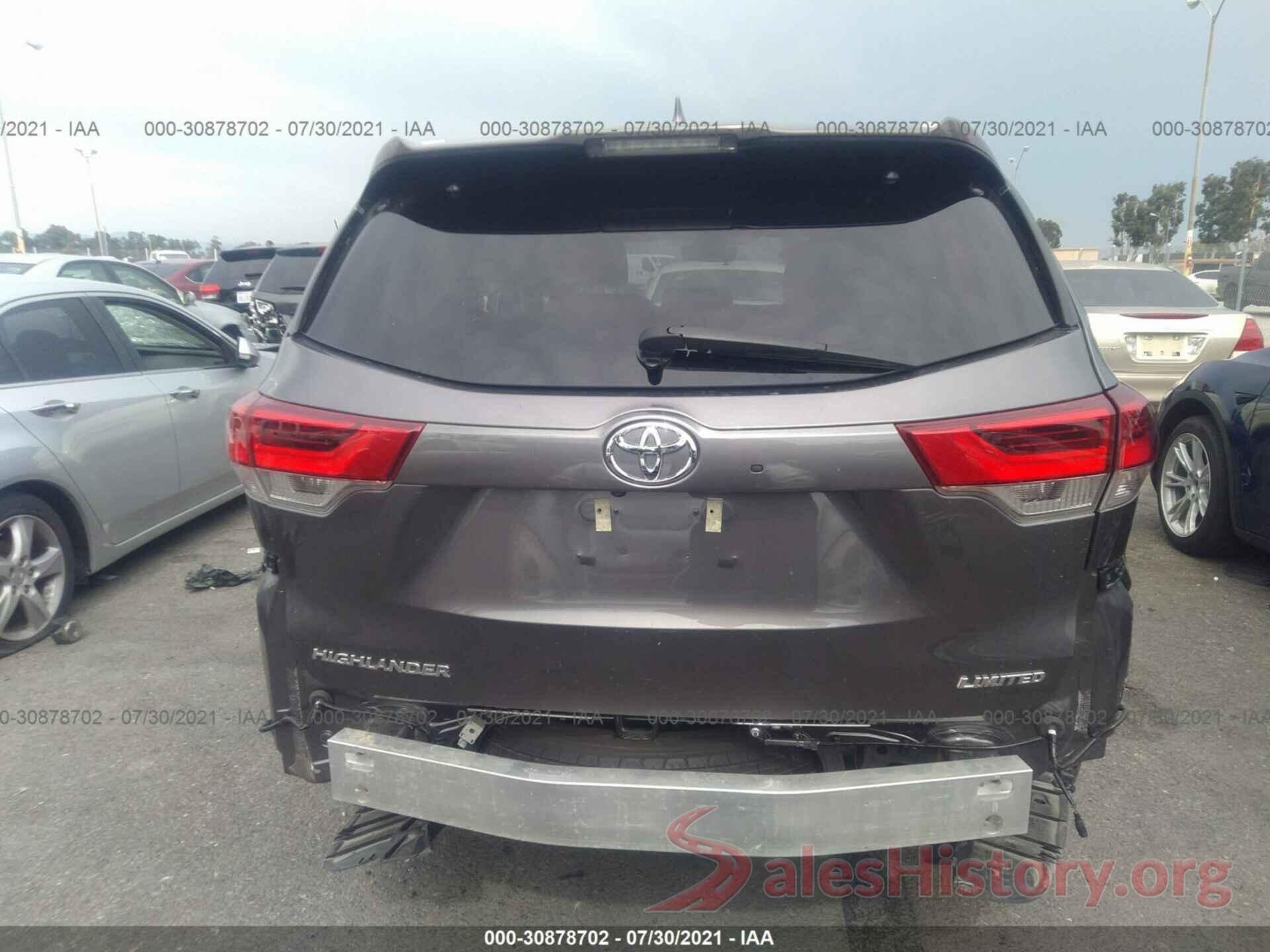 5TDYZRFH0KS353803 2019 TOYOTA HIGHLANDER