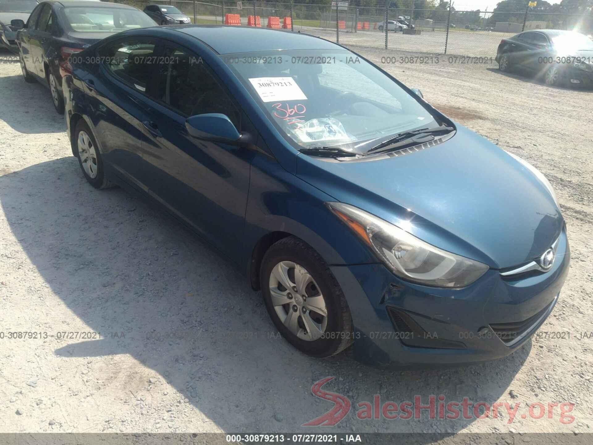 KMHDH4AE2GU516421 2016 HYUNDAI ELANTRA