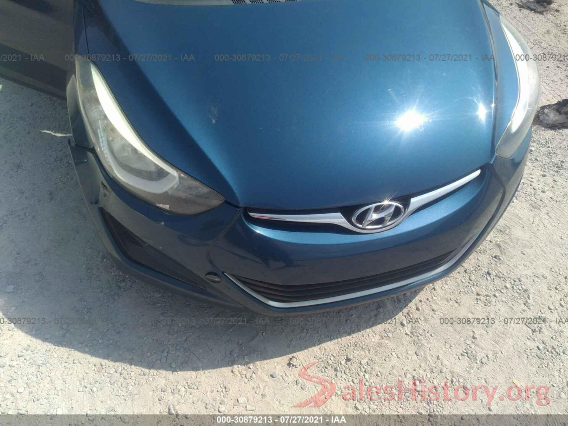 KMHDH4AE2GU516421 2016 HYUNDAI ELANTRA