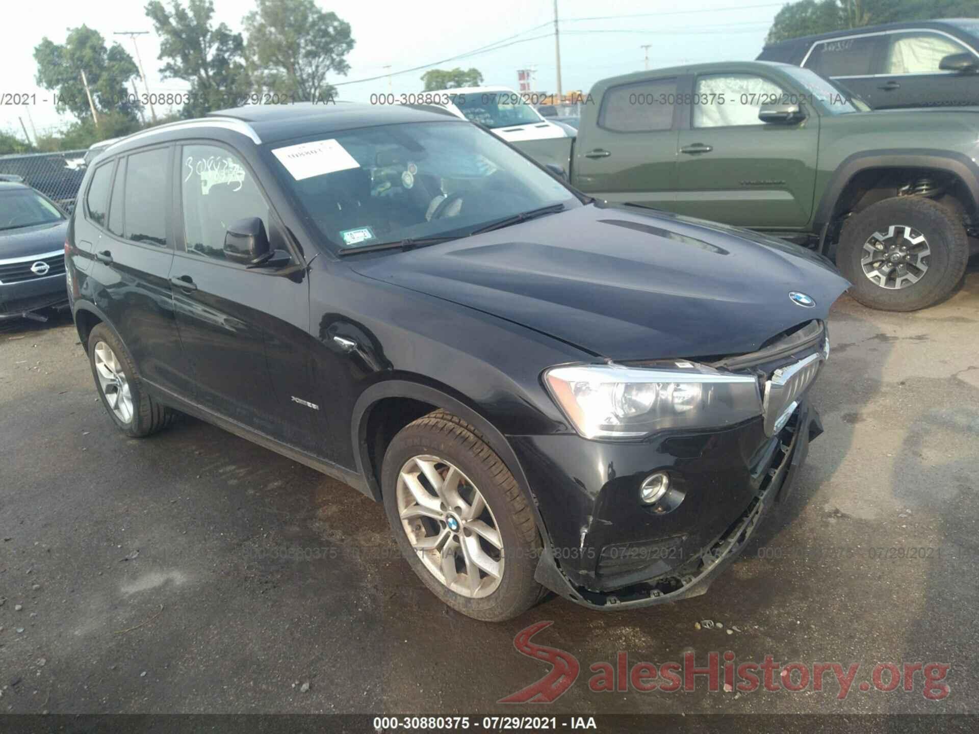 5UXWX9C58H0T07136 2017 BMW X3