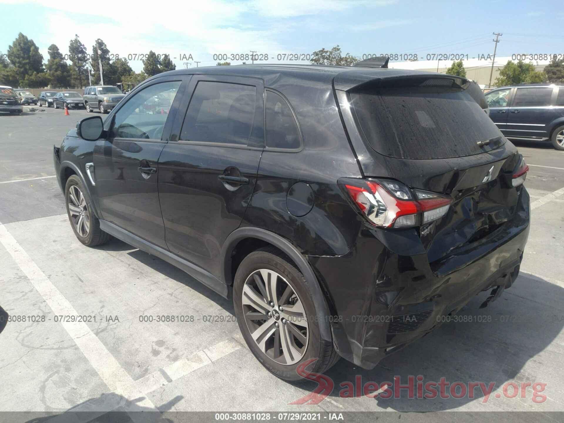 JA4AR3AU1LU003042 2020 MITSUBISHI OUTLANDER SPORT