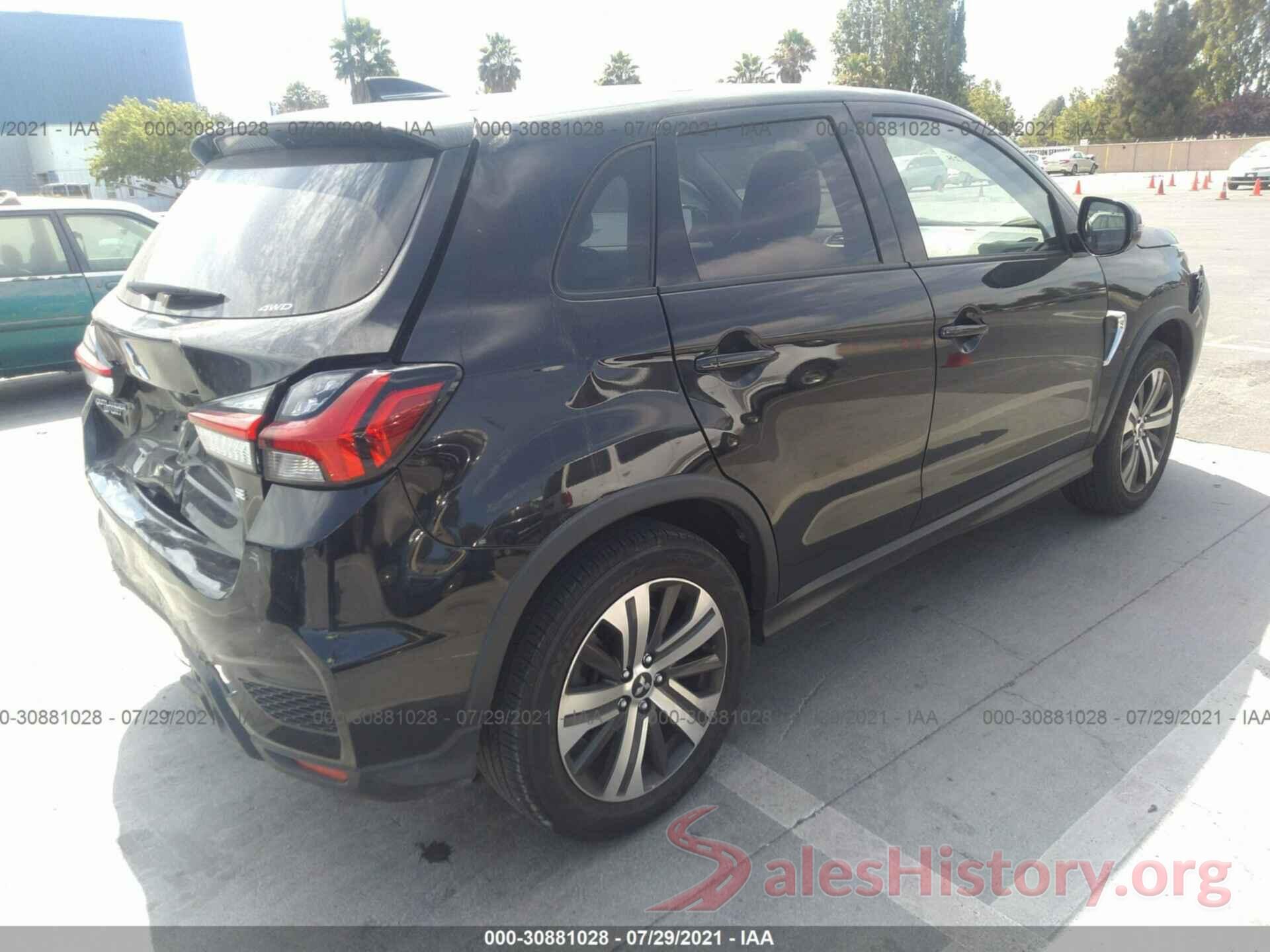 JA4AR3AU1LU003042 2020 MITSUBISHI OUTLANDER SPORT