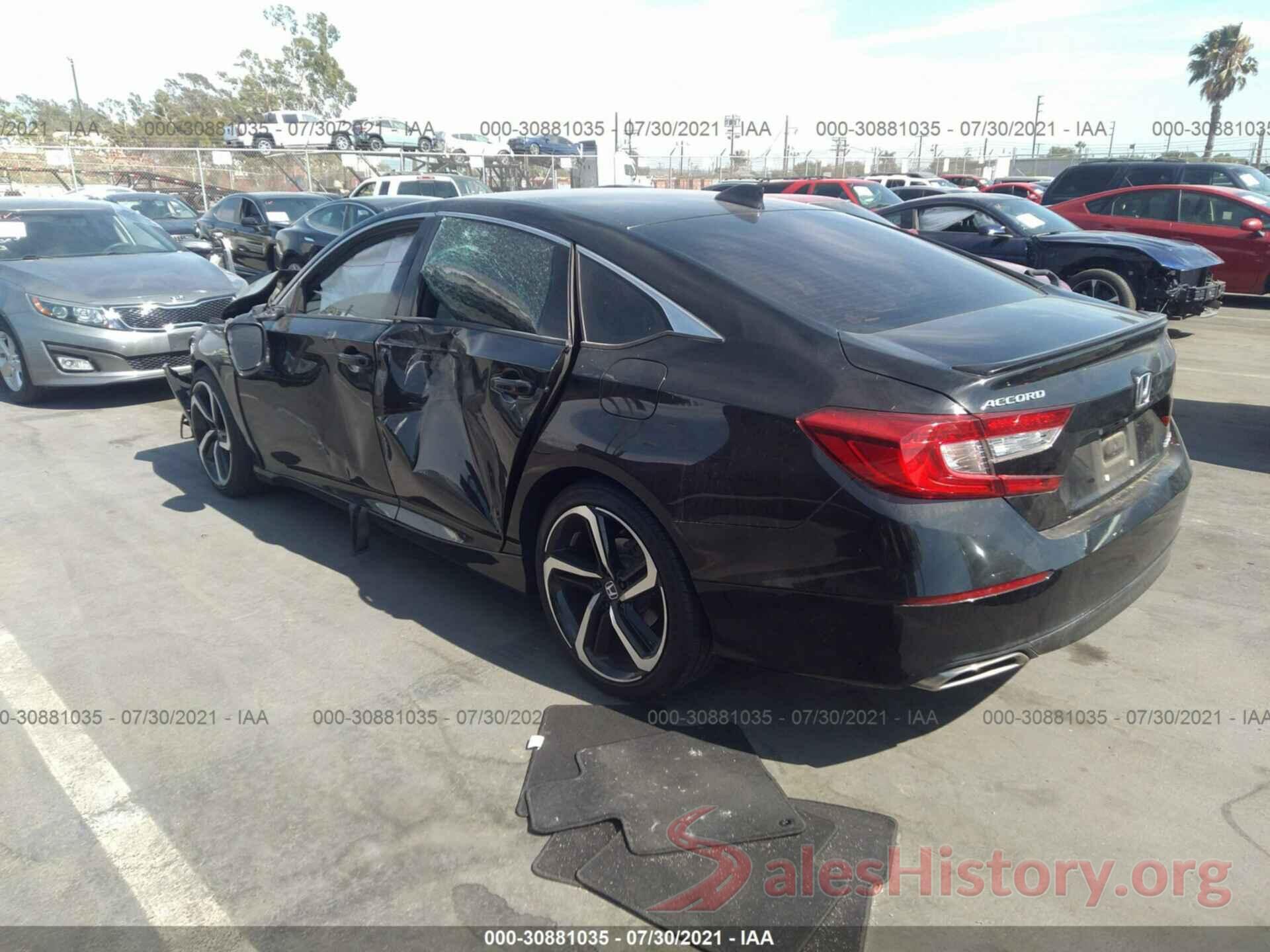 1HGCV1F32KA121553 2019 HONDA ACCORD SEDAN