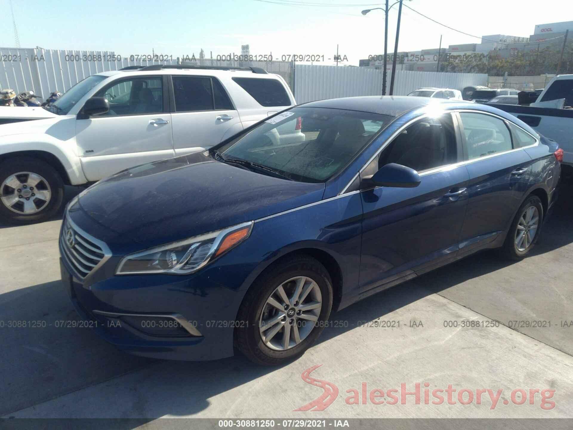 5NPE24AF4GH327184 2016 HYUNDAI SONATA