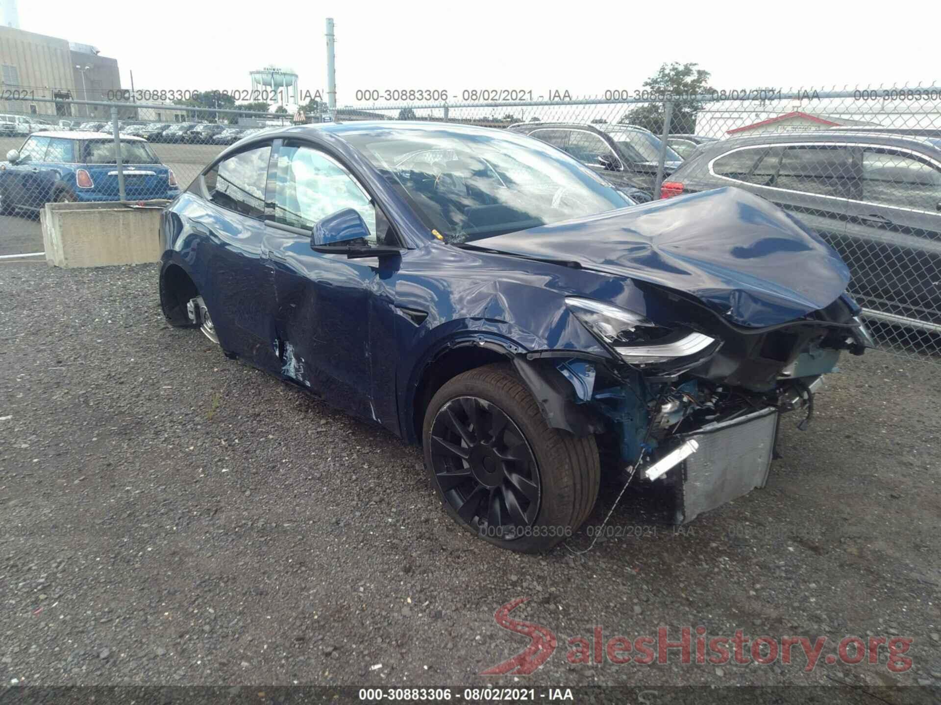 5YJYGDEE6MF204545 2021 TESLA MODEL Y