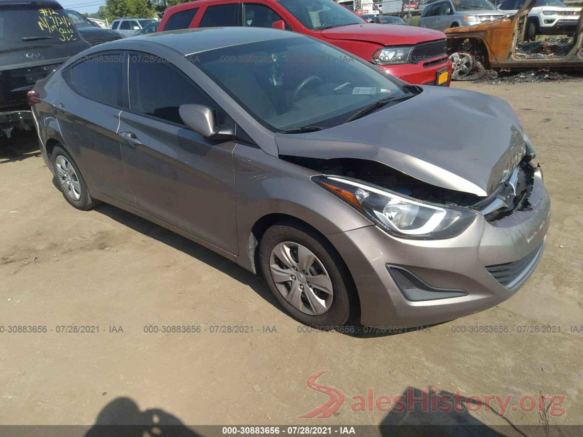 5NPDH4AE6GH716099 2016 HYUNDAI ELANTRA