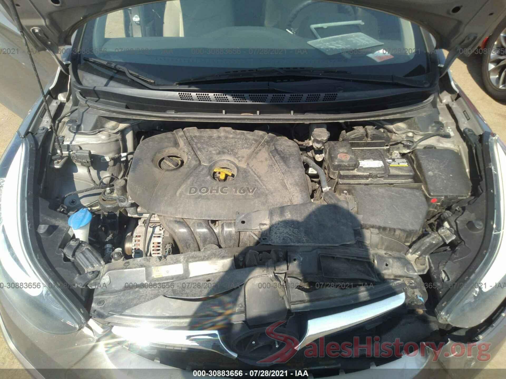 5NPDH4AE6GH716099 2016 HYUNDAI ELANTRA