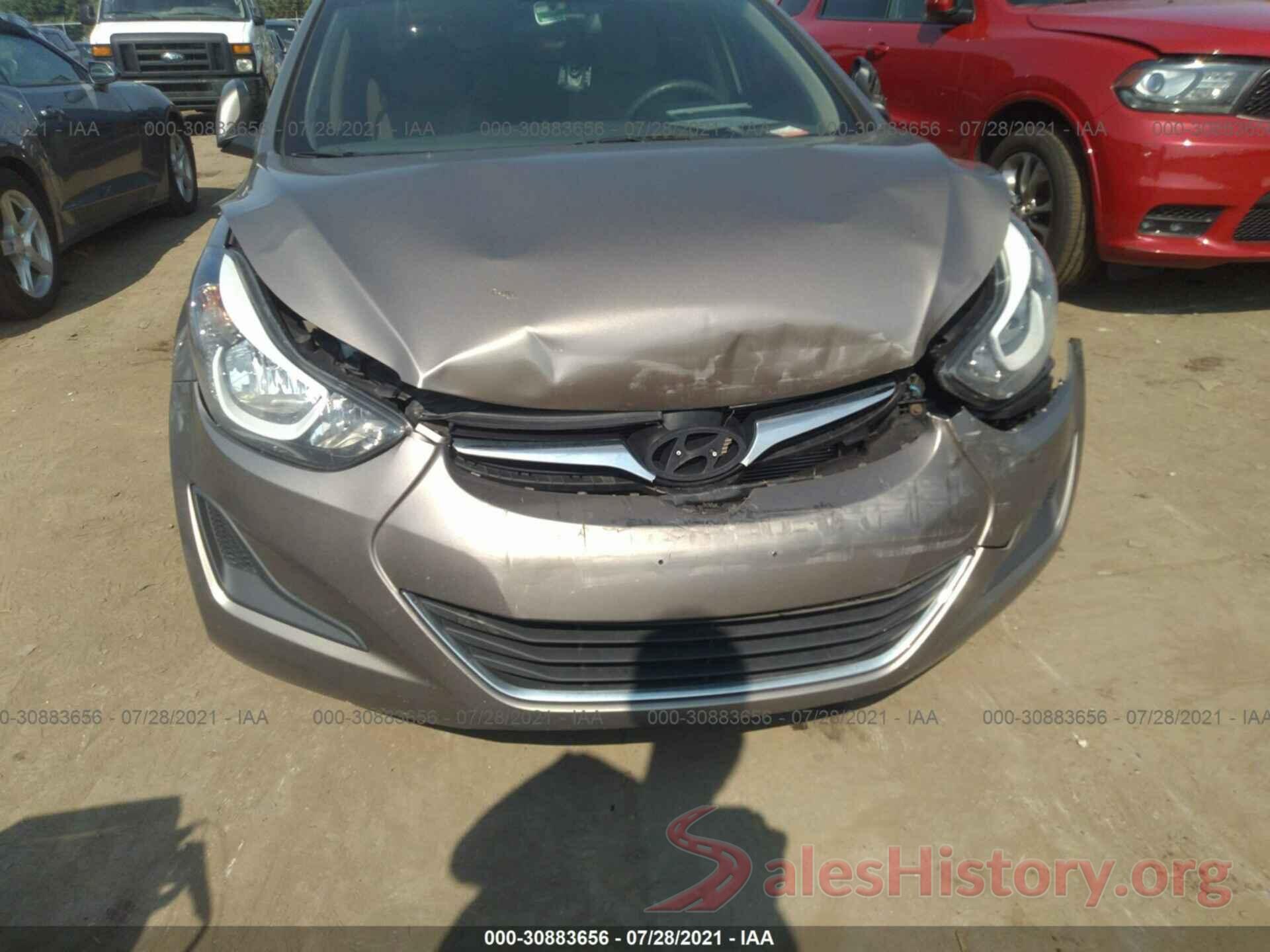 5NPDH4AE6GH716099 2016 HYUNDAI ELANTRA