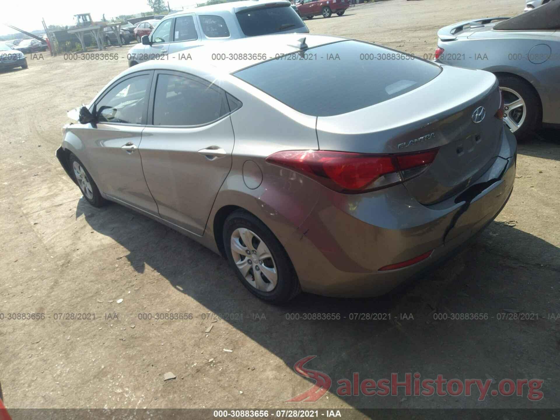 5NPDH4AE6GH716099 2016 HYUNDAI ELANTRA