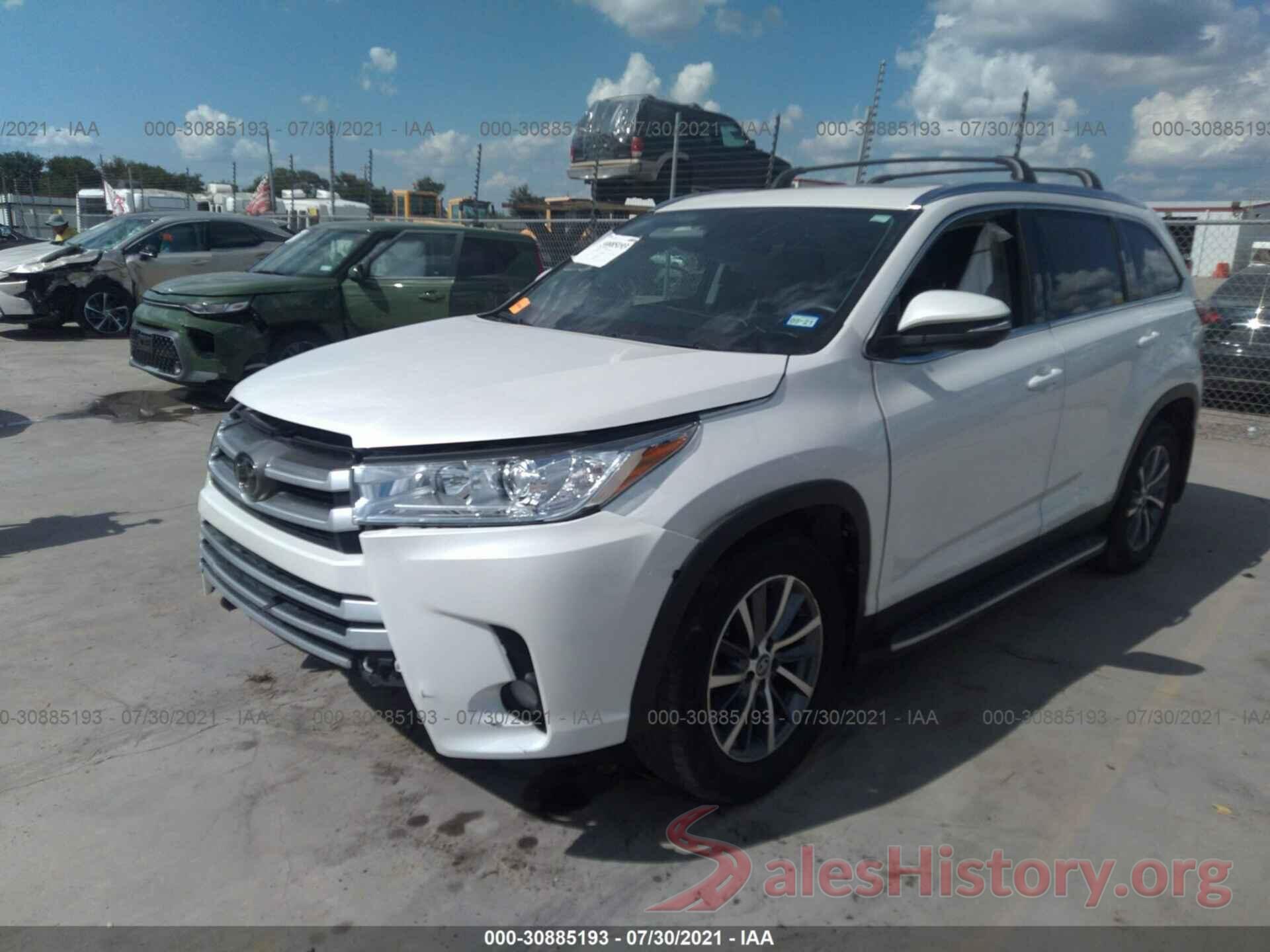 5TDKZRFH5KS553064 2019 TOYOTA HIGHLANDER