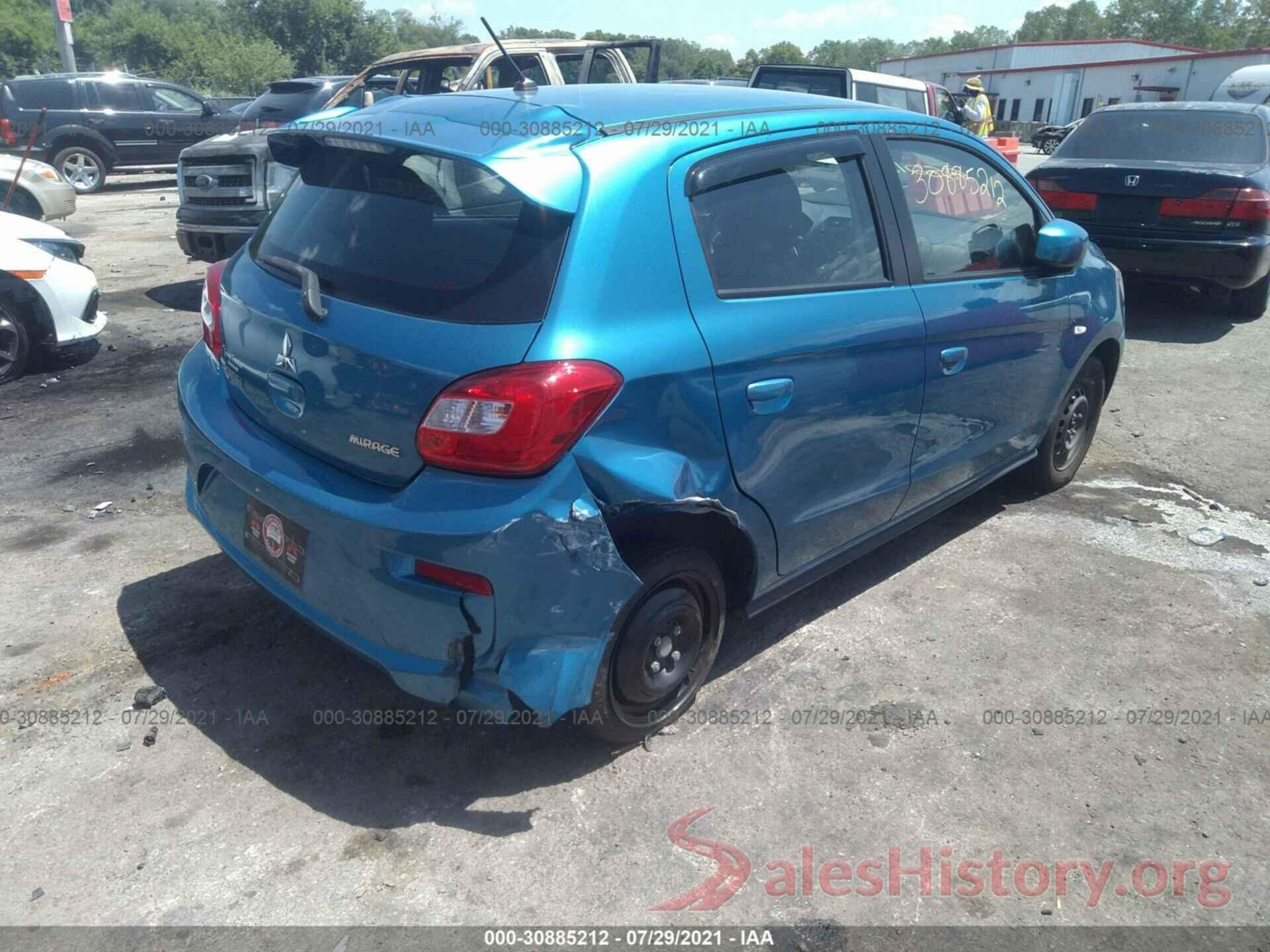 ML32A3HJ2HH018259 2017 MITSUBISHI MIRAGE