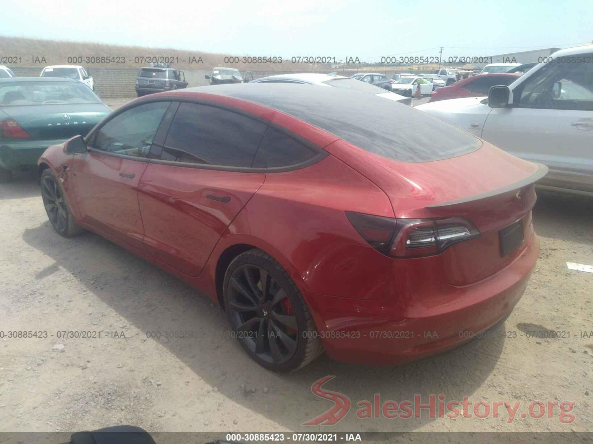 5YJ3E1EC6LF747342 2020 TESLA MODEL 3