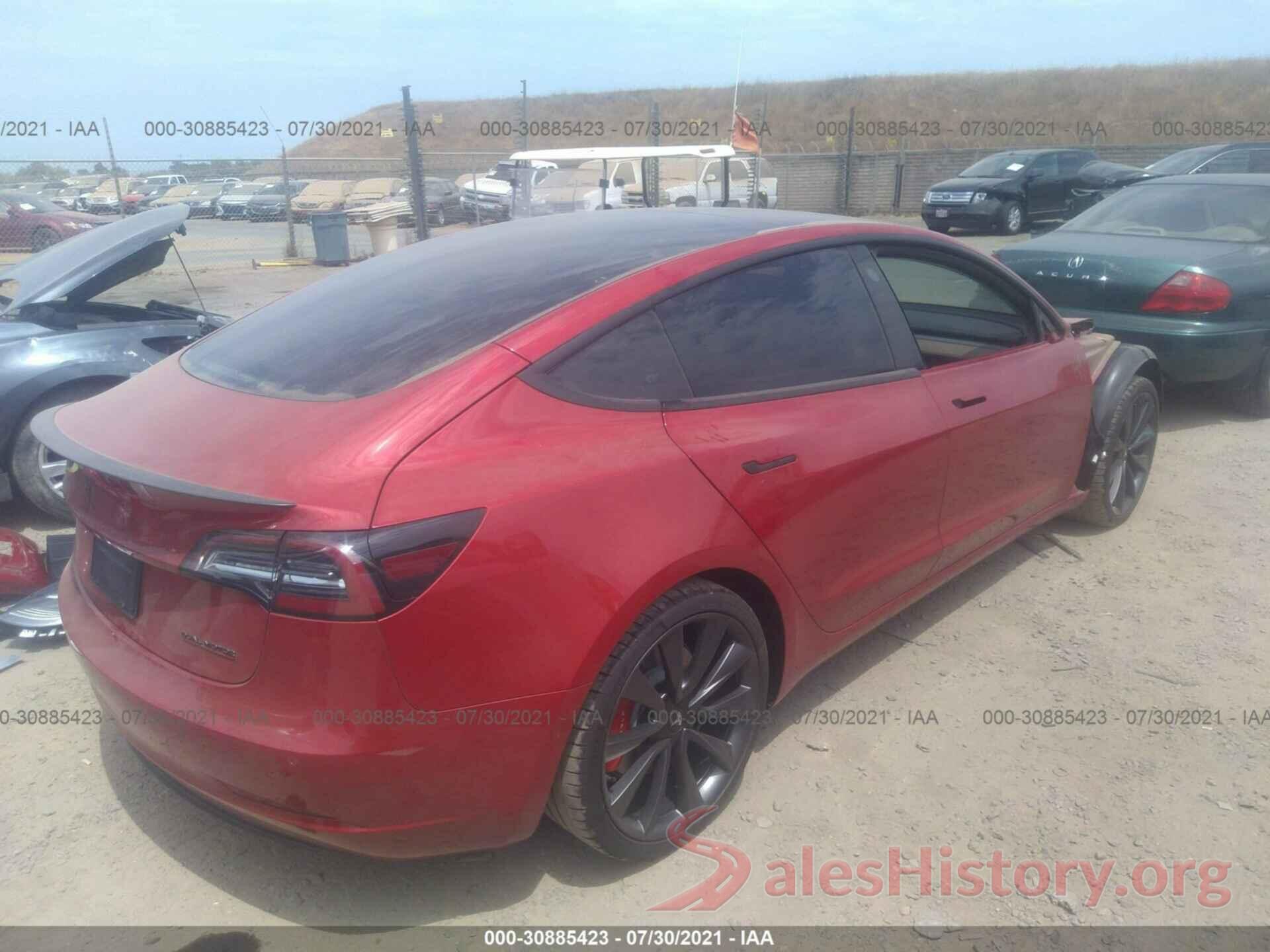 5YJ3E1EC6LF747342 2020 TESLA MODEL 3