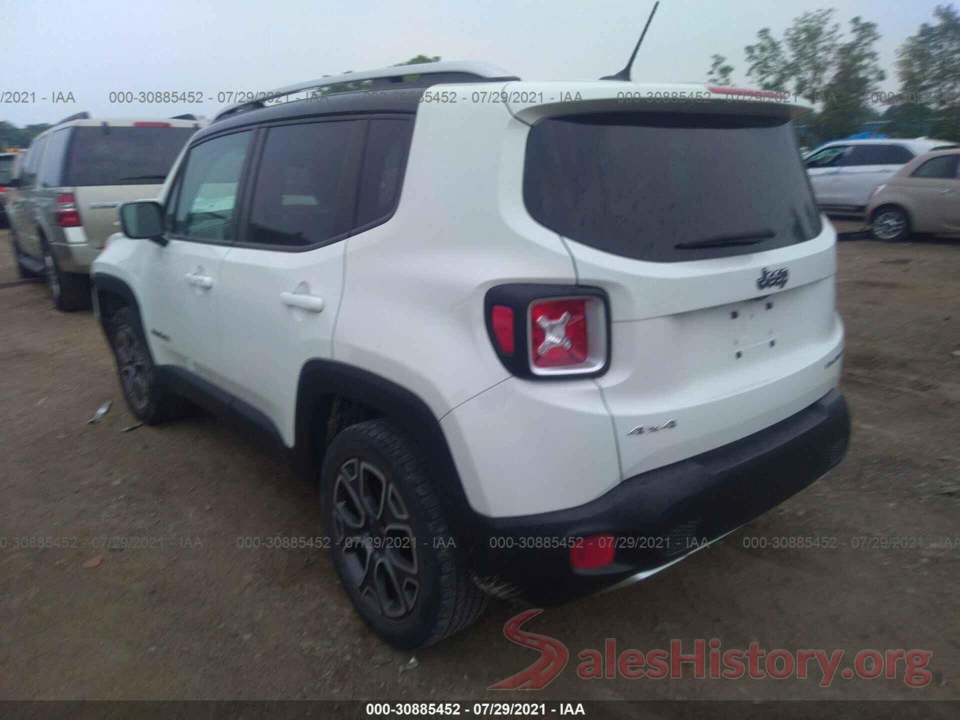 ZACCJBDT4GPD51296 2016 JEEP RENEGADE