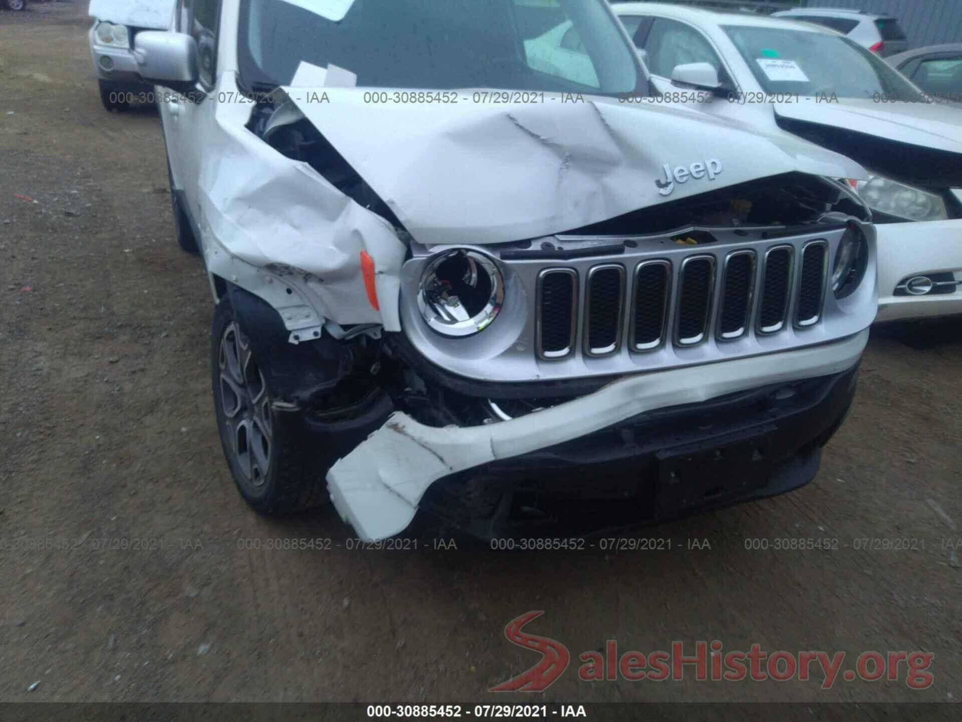 ZACCJBDT4GPD51296 2016 JEEP RENEGADE