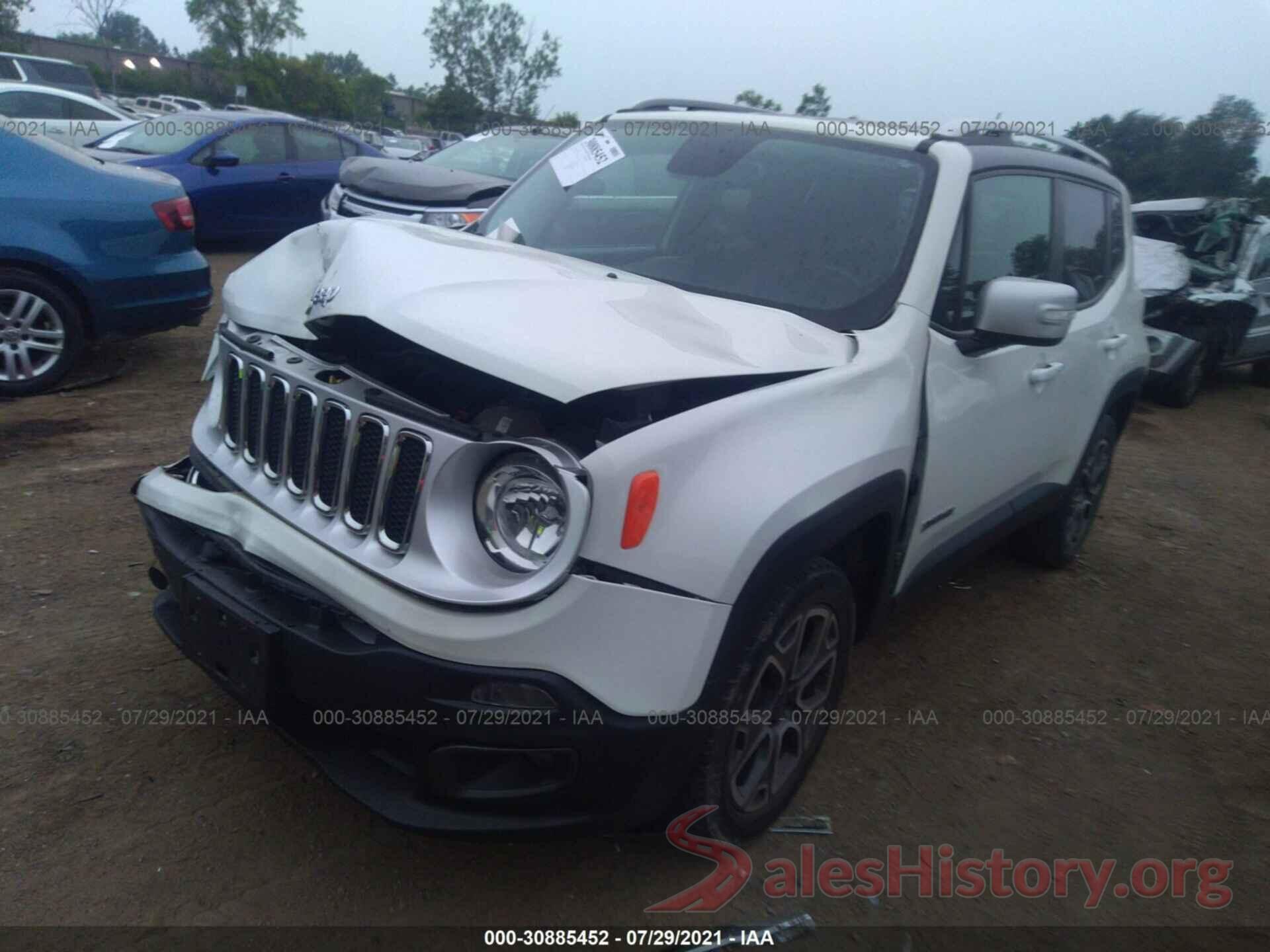 ZACCJBDT4GPD51296 2016 JEEP RENEGADE