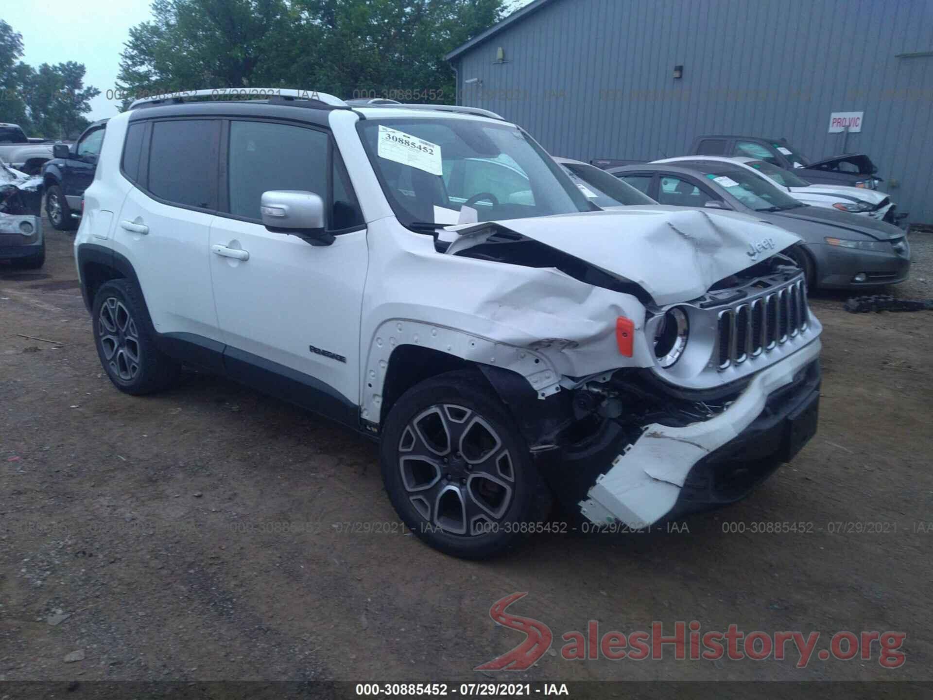 ZACCJBDT4GPD51296 2016 JEEP RENEGADE