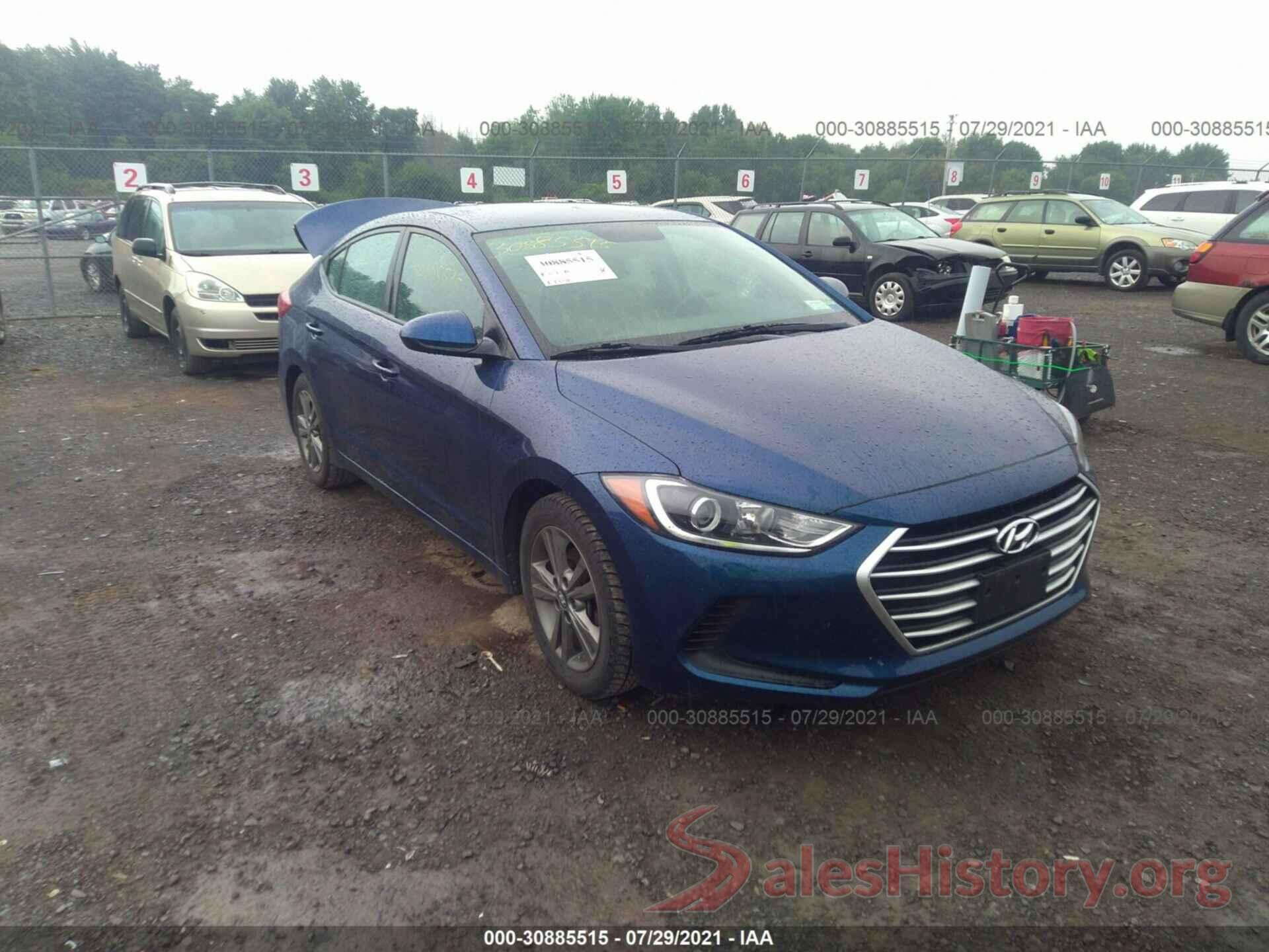 5NPD84LF6JH257301 2018 HYUNDAI ELANTRA