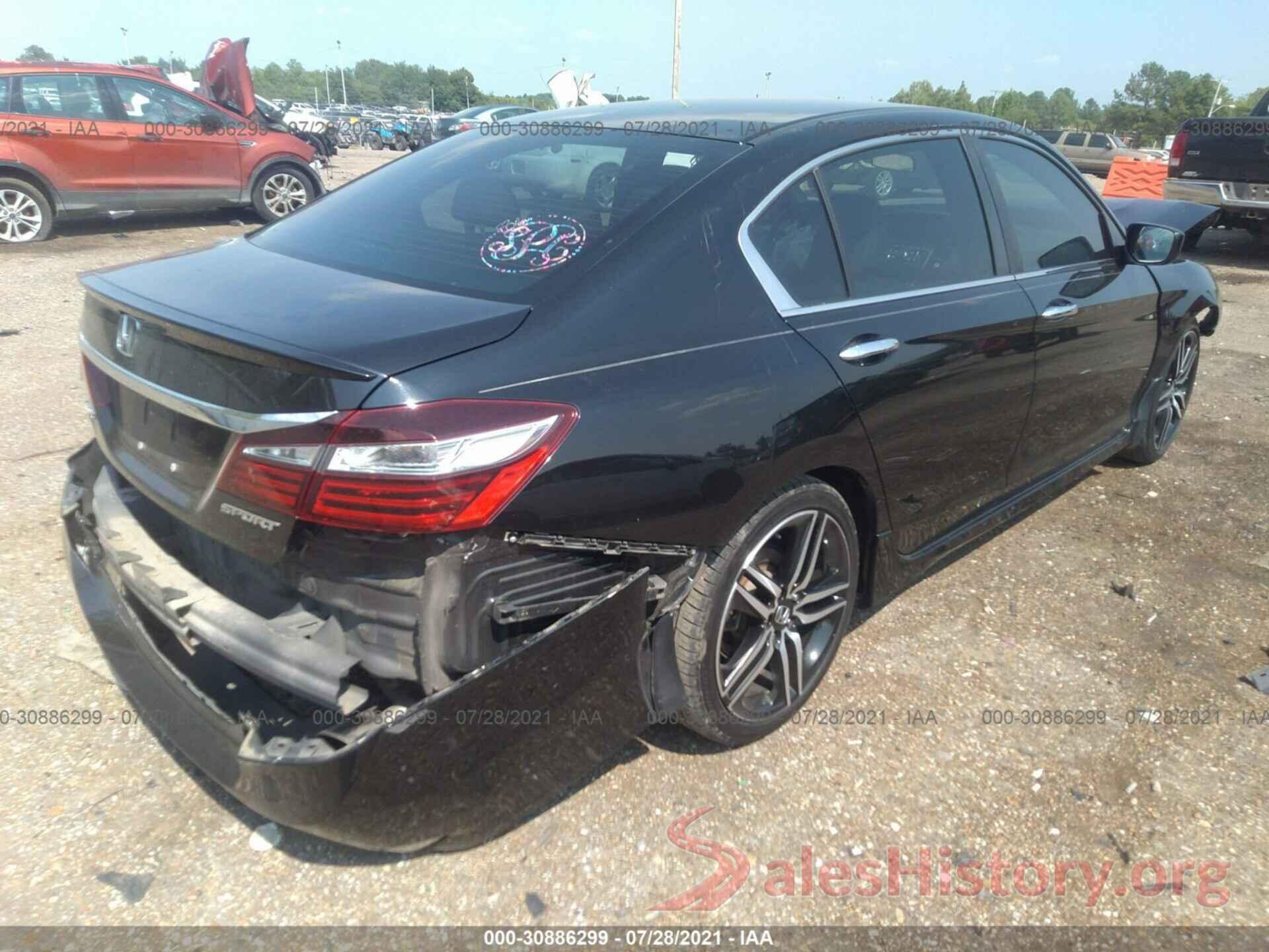 1HGCR2F59GA107846 2016 HONDA ACCORD SEDAN