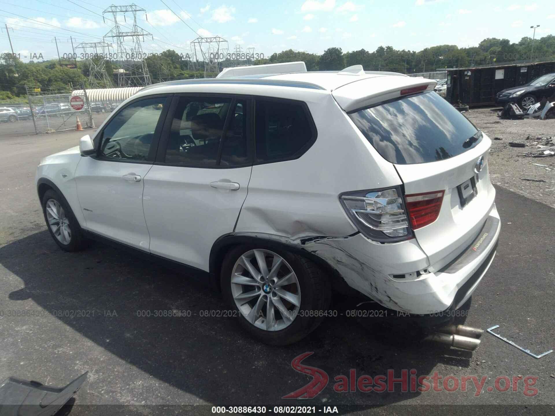 5UXWX9C59H0T15729 2017 BMW X3