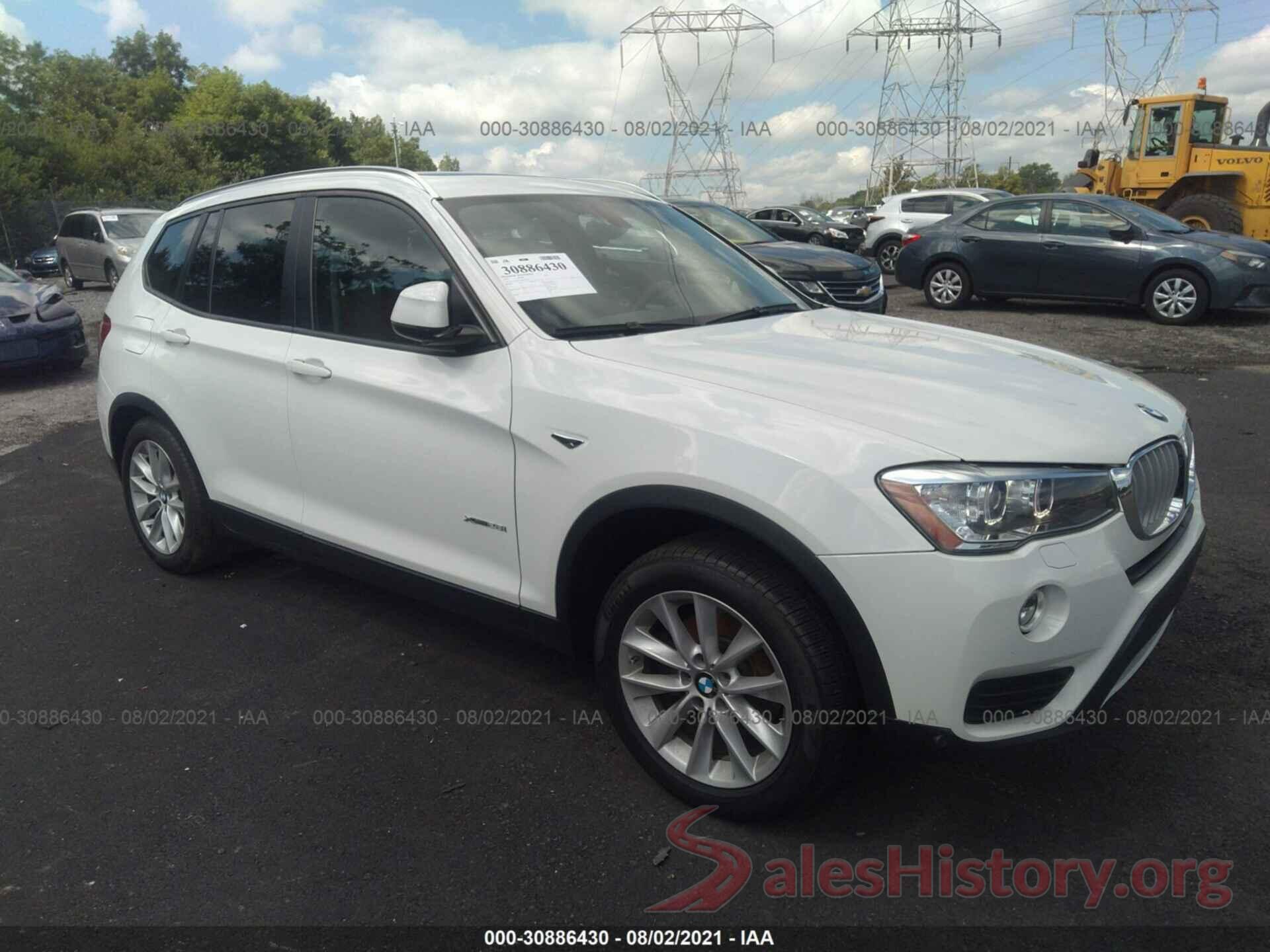 5UXWX9C59H0T15729 2017 BMW X3