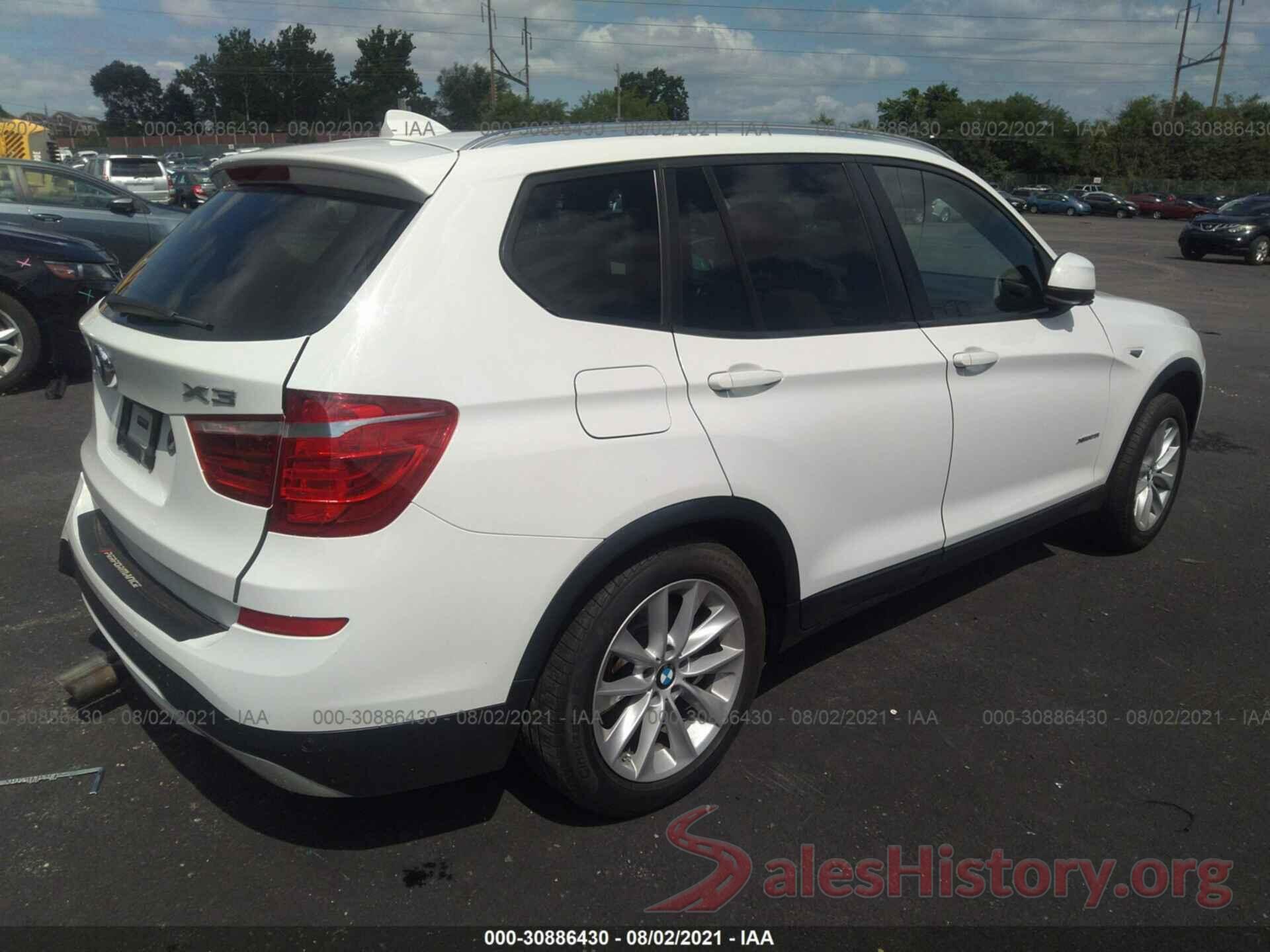 5UXWX9C59H0T15729 2017 BMW X3