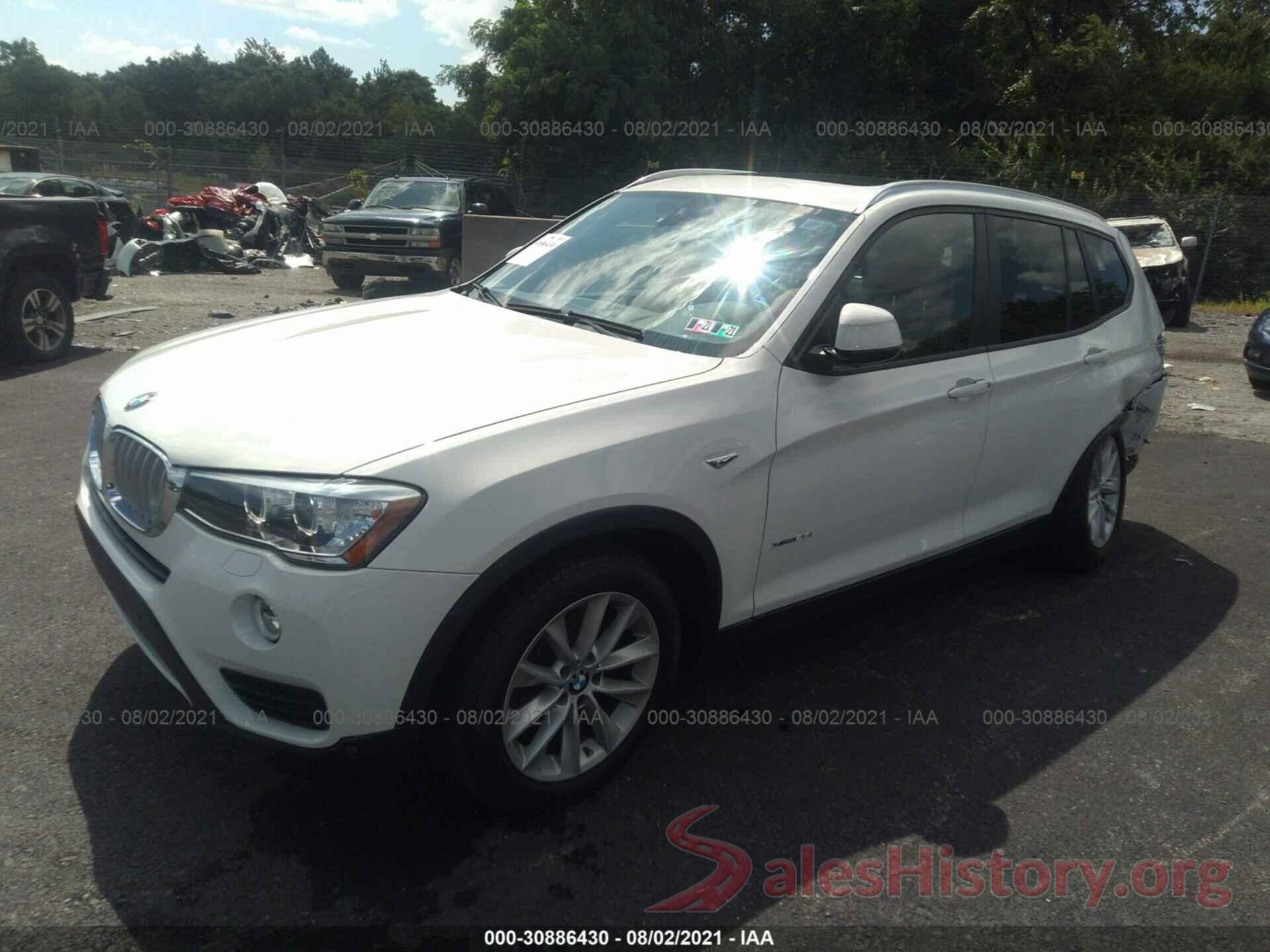 5UXWX9C59H0T15729 2017 BMW X3