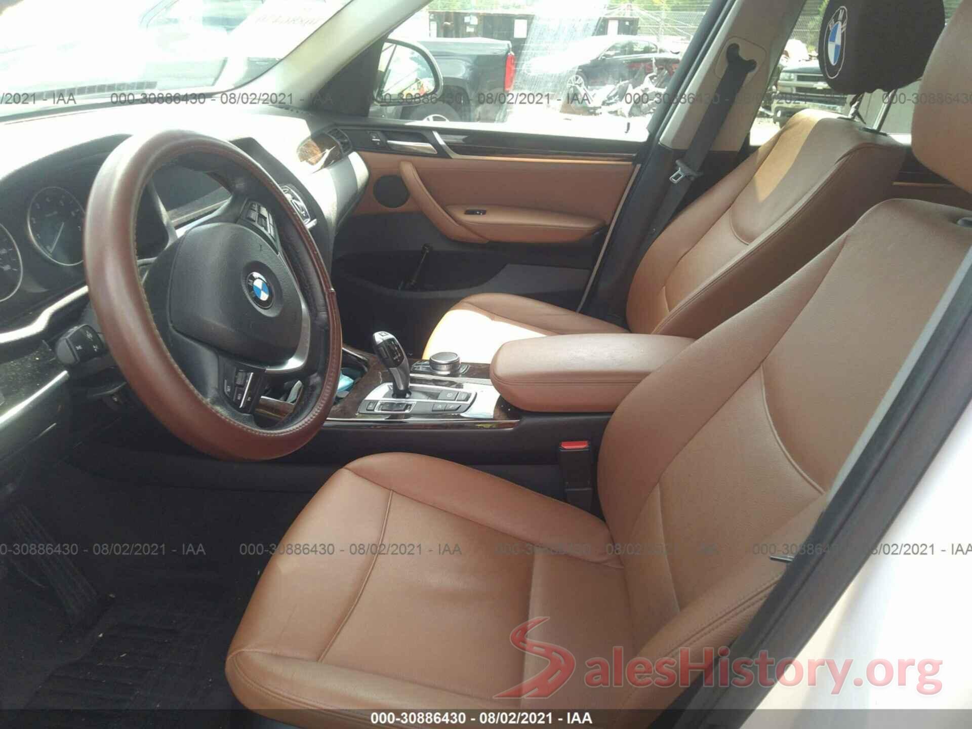 5UXWX9C59H0T15729 2017 BMW X3