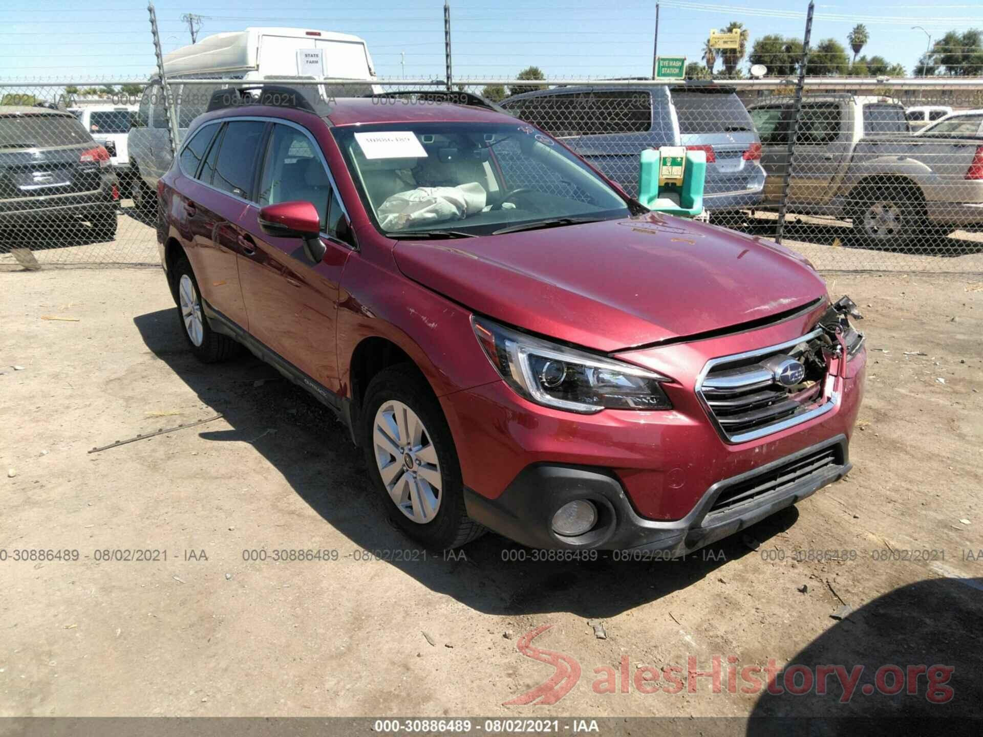 4S4BSAFCXJ3327611 2018 SUBARU OUTBACK