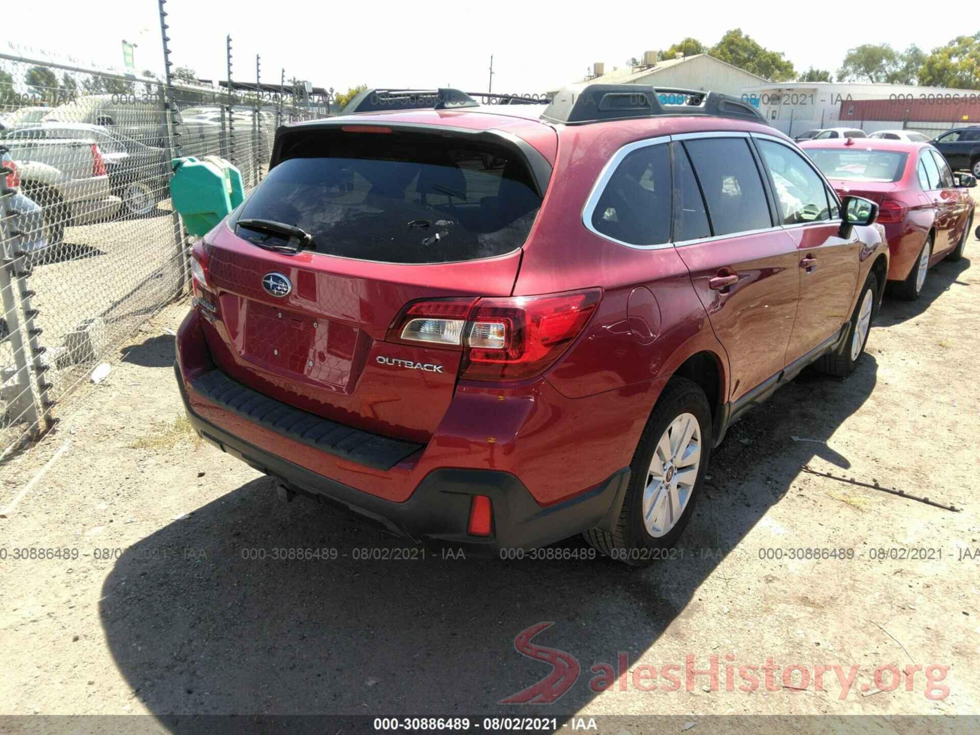 4S4BSAFCXJ3327611 2018 SUBARU OUTBACK