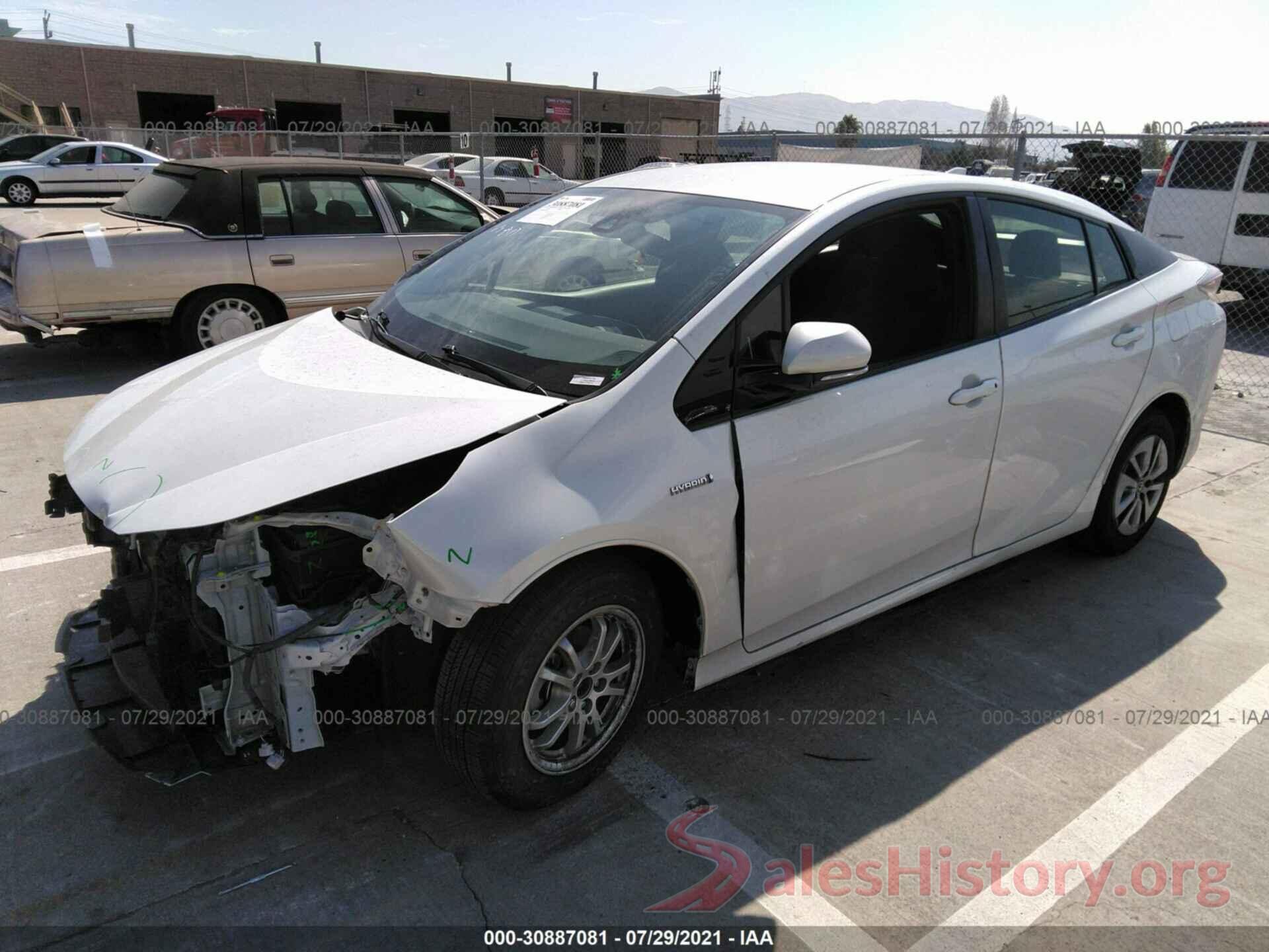 JTDKBRFU2H3052936 2017 TOYOTA PRIUS