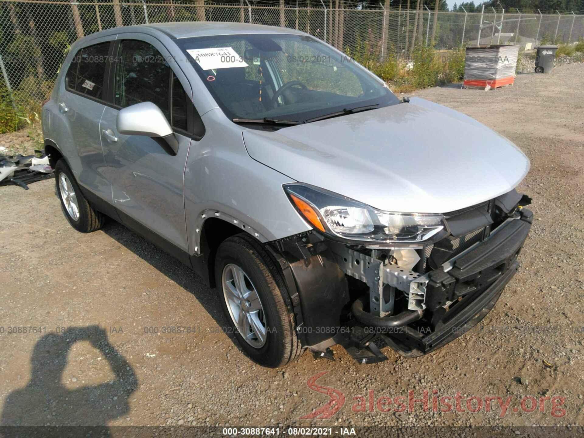 3GNCJNSB4LL298833 2020 CHEVROLET TRAX