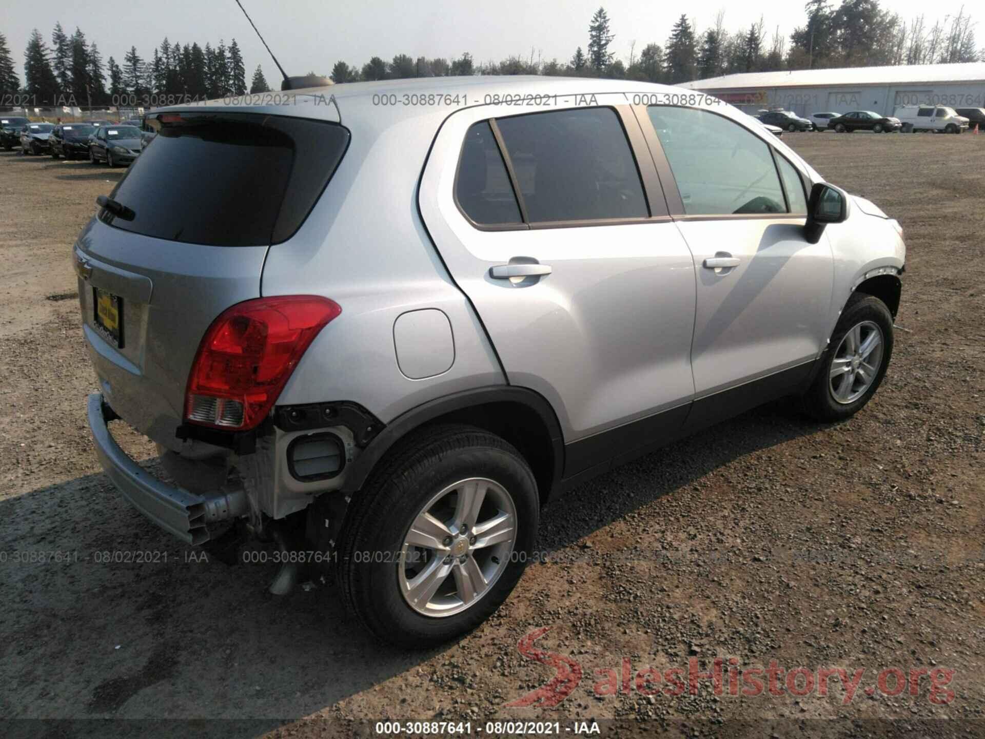 3GNCJNSB4LL298833 2020 CHEVROLET TRAX