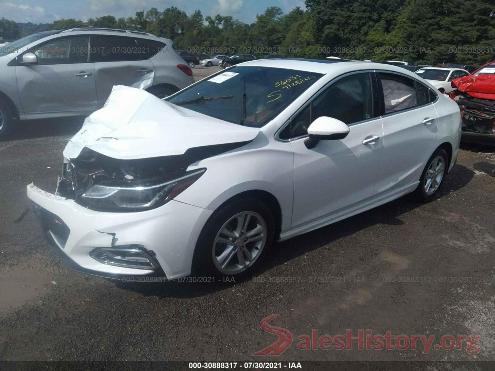 1G1BG5SM2G7320805 2016 CHEVROLET CRUZE