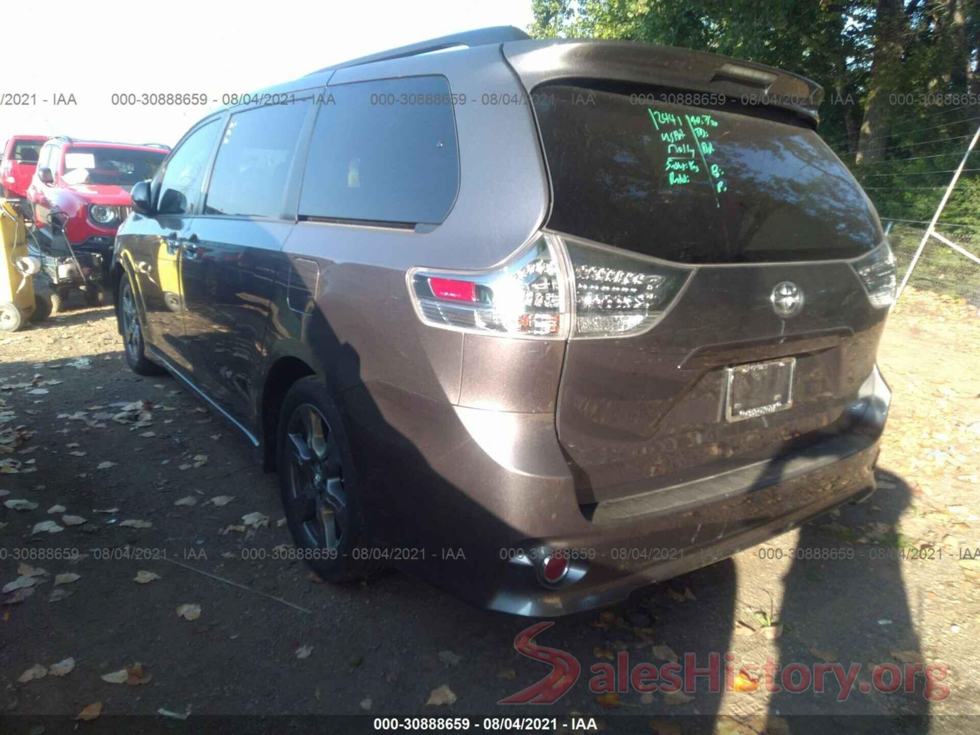 5TDXZ3DCXHS887187 2017 TOYOTA SIENNA