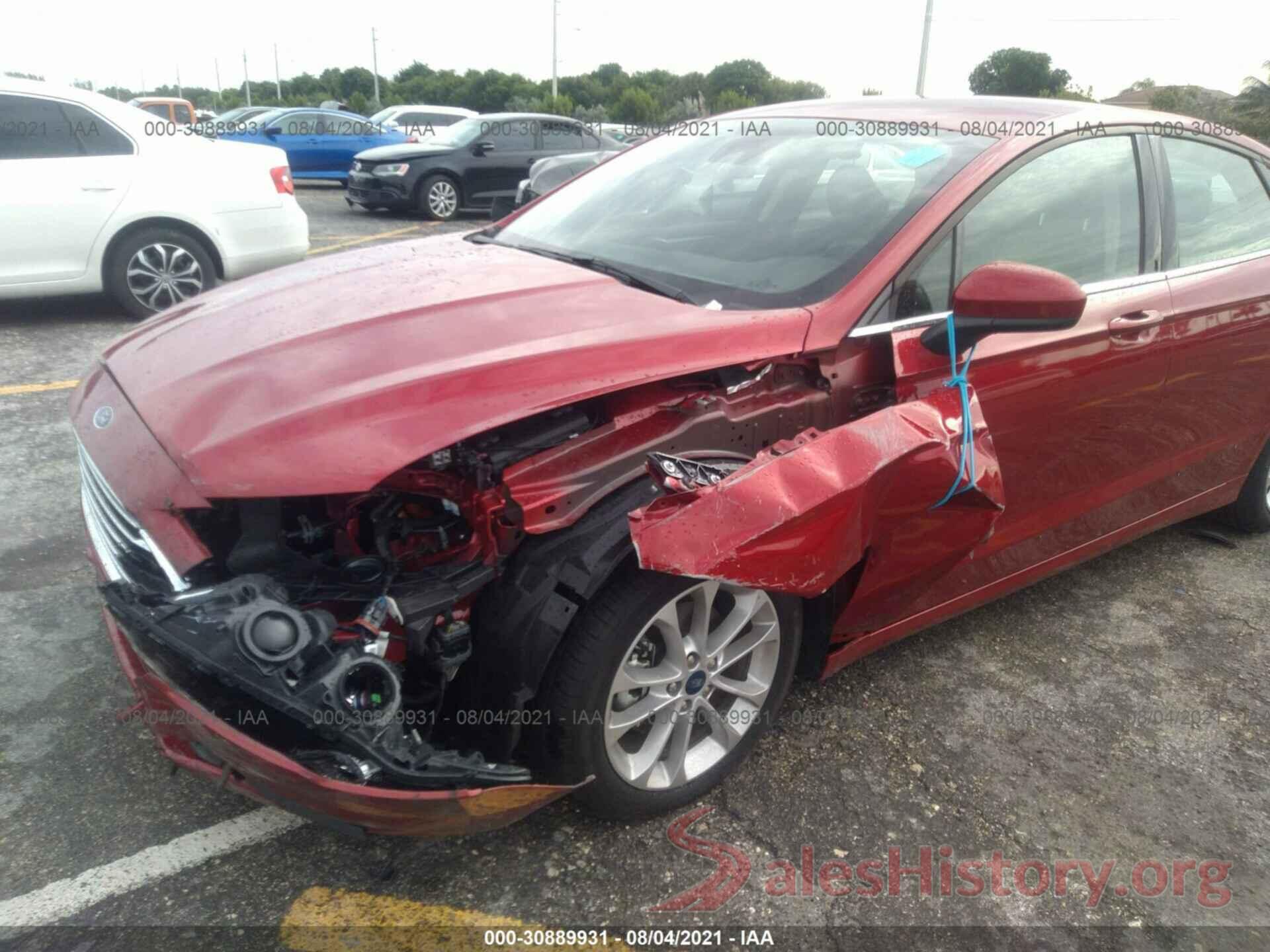 3FA6P0LU3LR120440 2020 FORD FUSION HYBRID