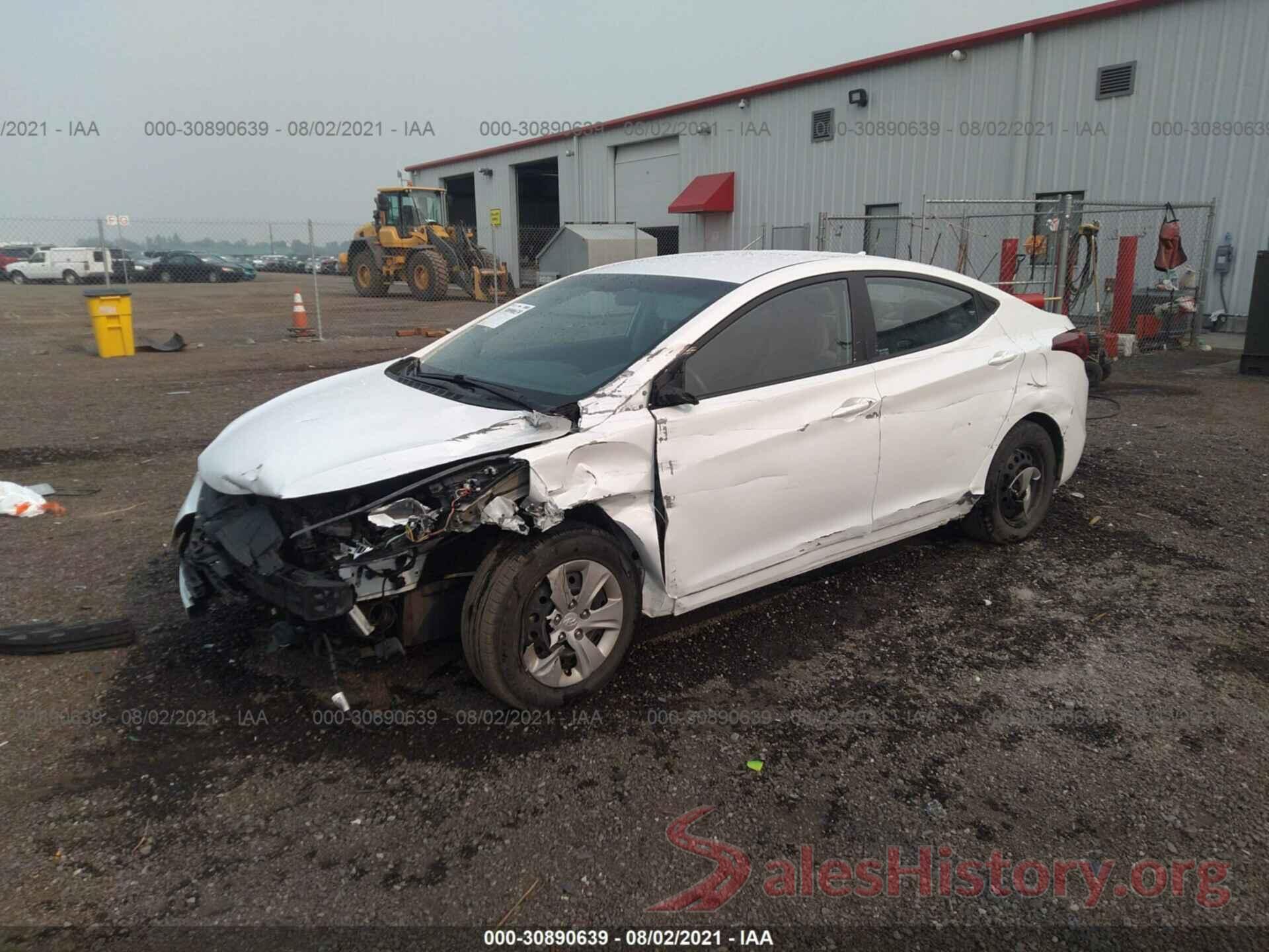 5NPDH4AE3GH716237 2016 HYUNDAI ELANTRA