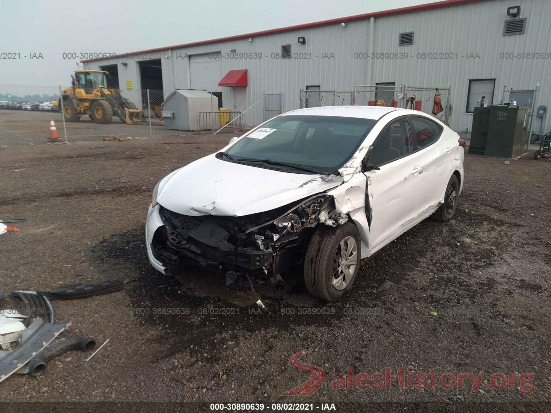 5NPDH4AE3GH716237 2016 HYUNDAI ELANTRA