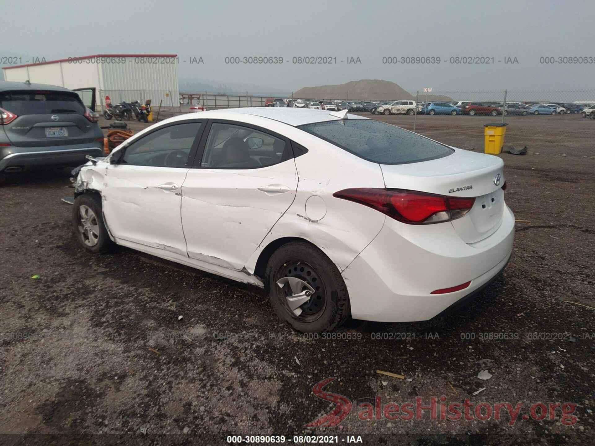 5NPDH4AE3GH716237 2016 HYUNDAI ELANTRA