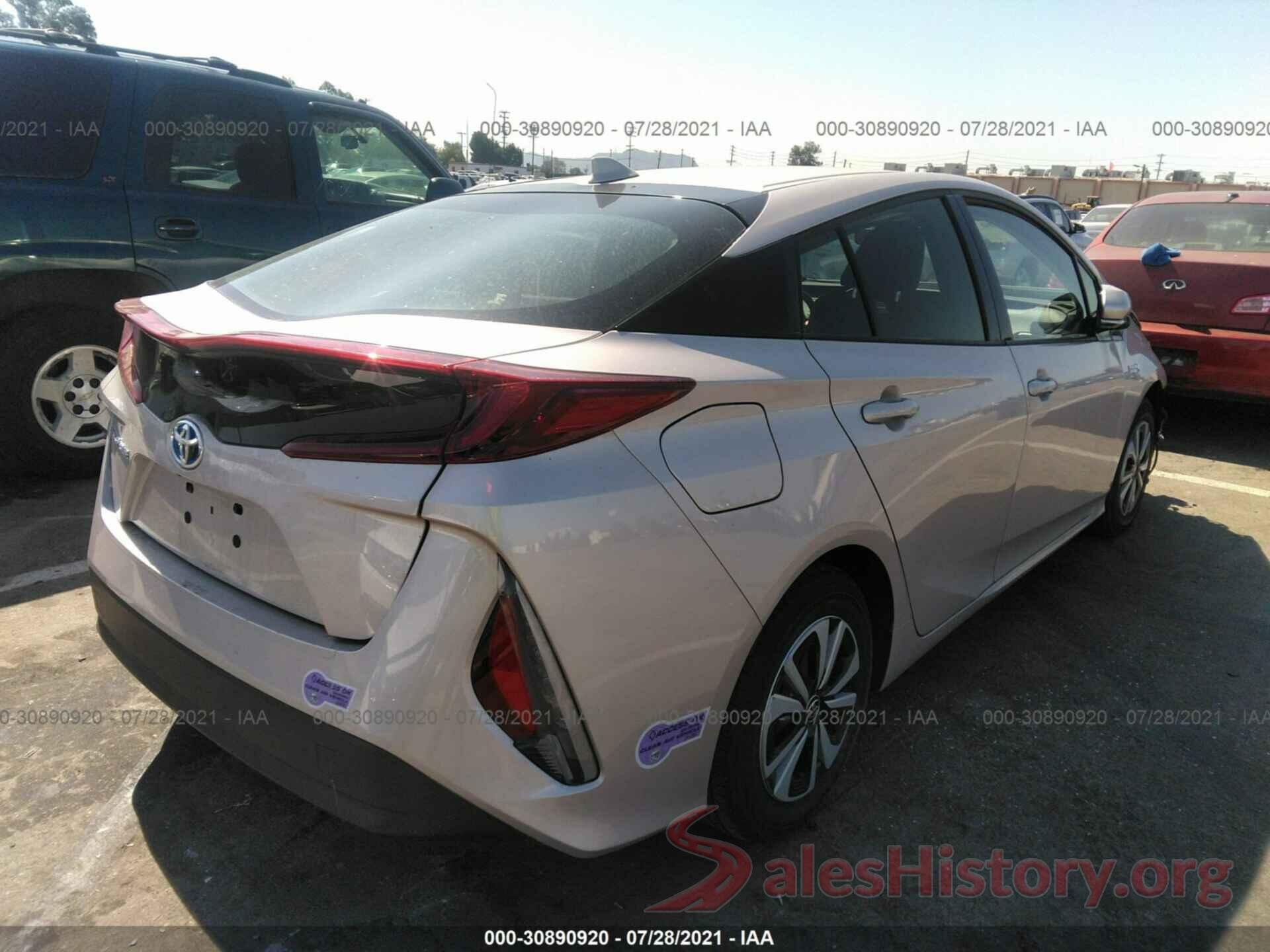 JTDKARFP5K3119422 2019 TOYOTA PRIUS PRIME