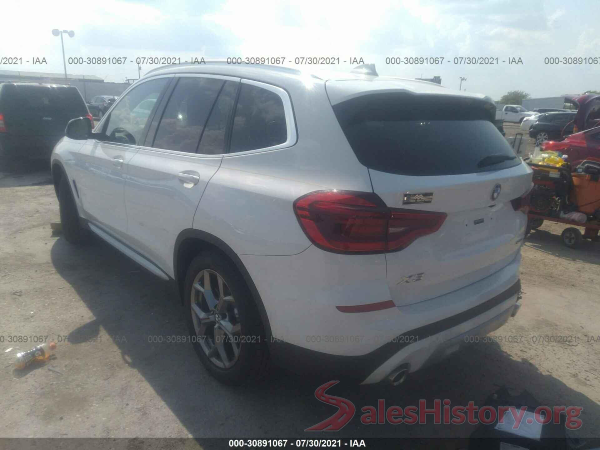 5UXTY3C06M9H17525 2021 BMW X3