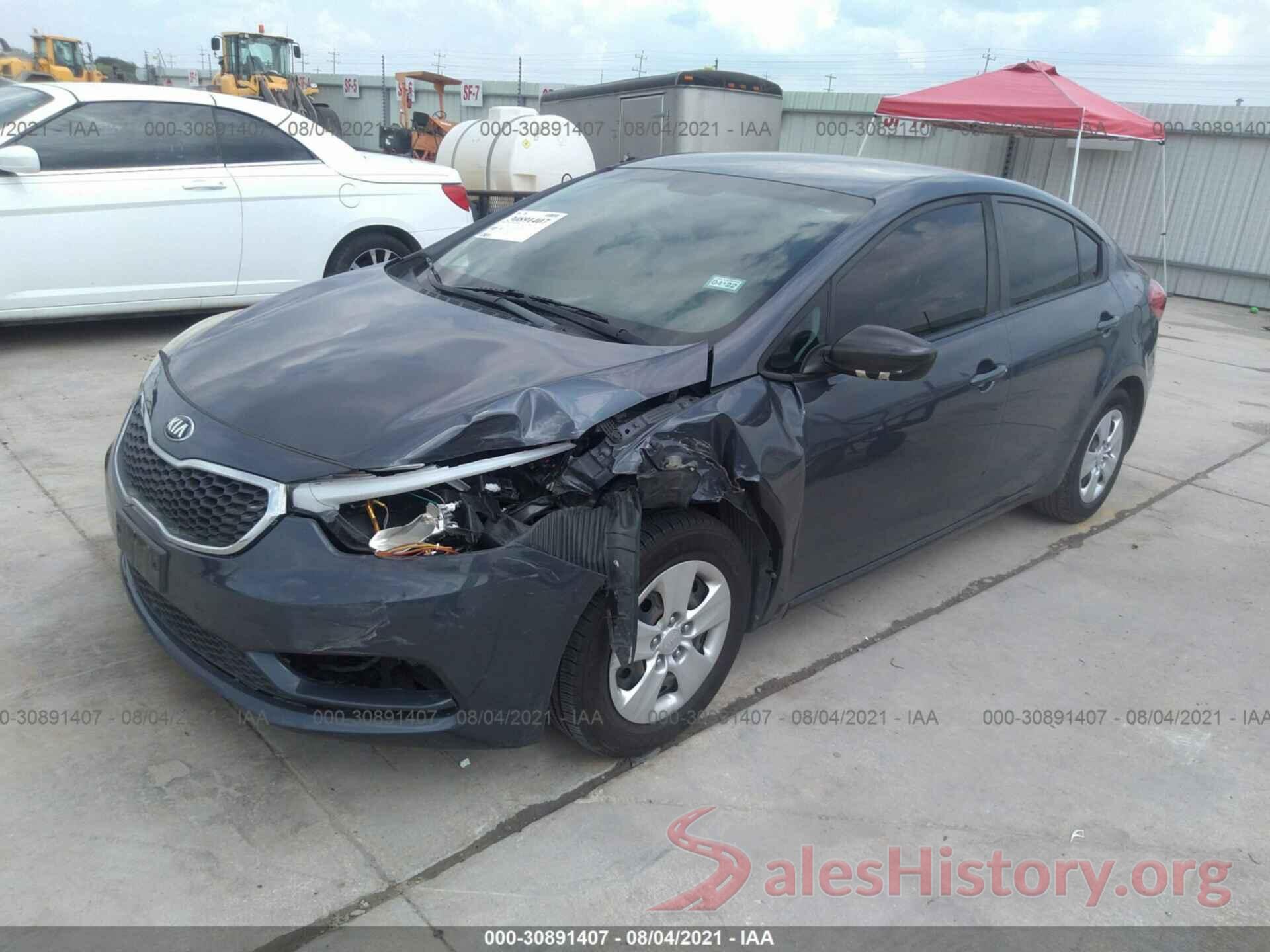 KNAFK4A61G5584840 2016 KIA FORTE