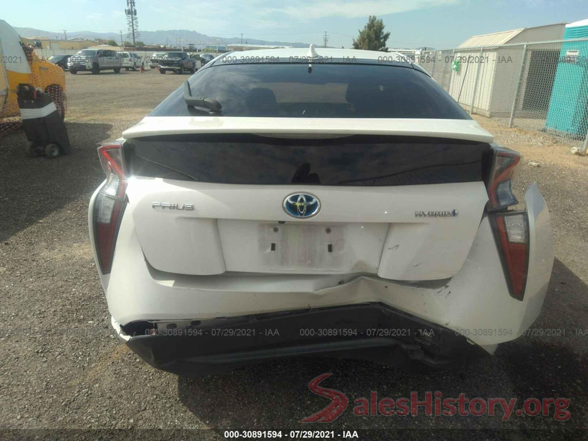 JTDKBRFU6G3506670 2016 TOYOTA PRIUS