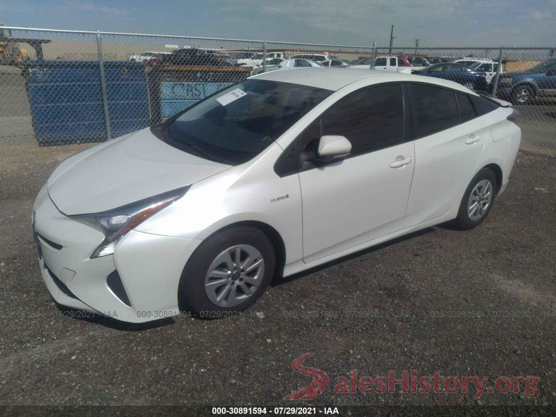 JTDKBRFU6G3506670 2016 TOYOTA PRIUS