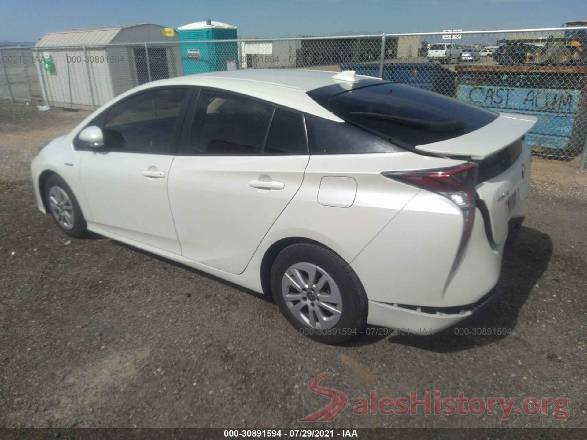 JTDKBRFU6G3506670 2016 TOYOTA PRIUS