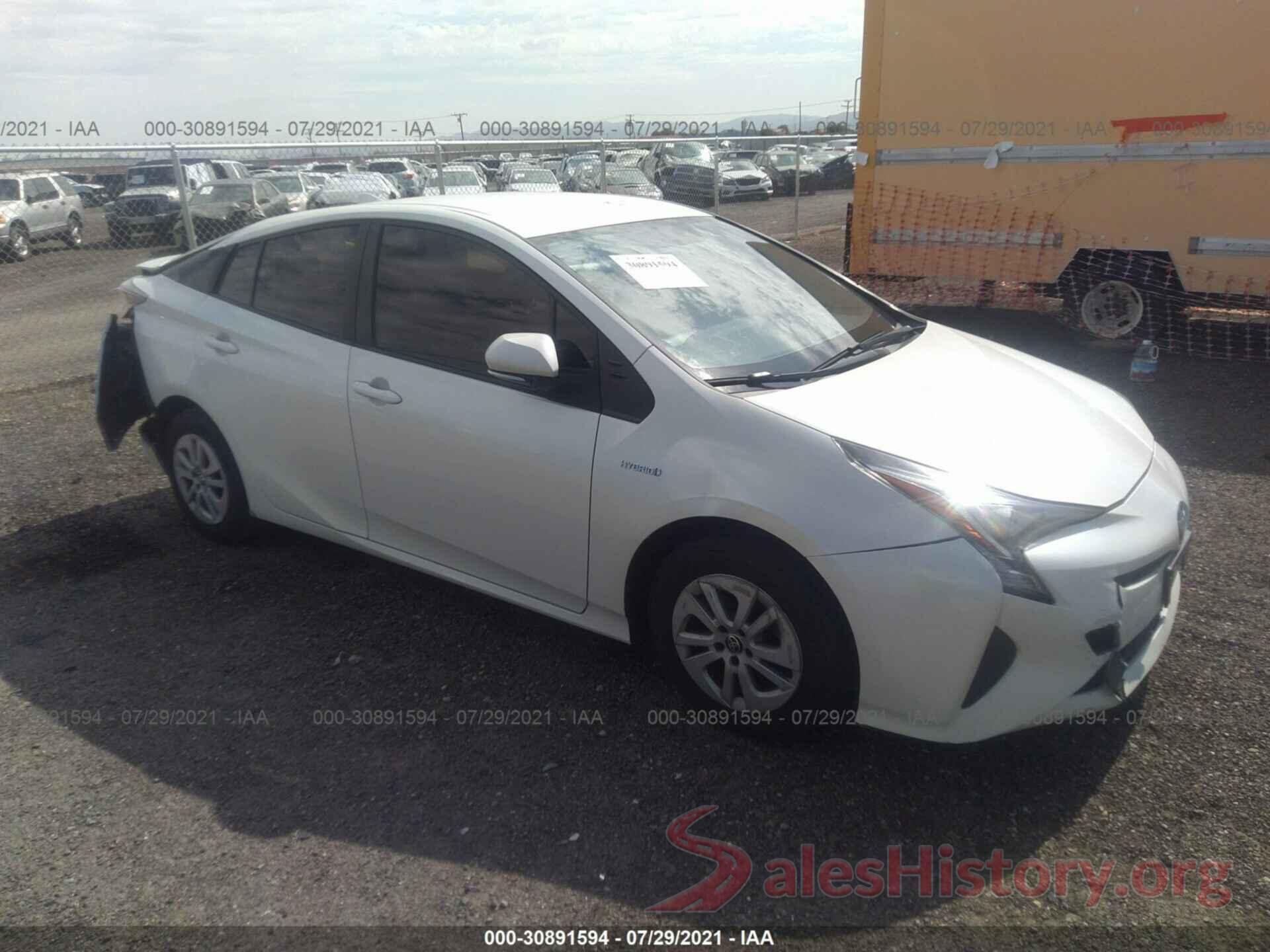 JTDKBRFU6G3506670 2016 TOYOTA PRIUS