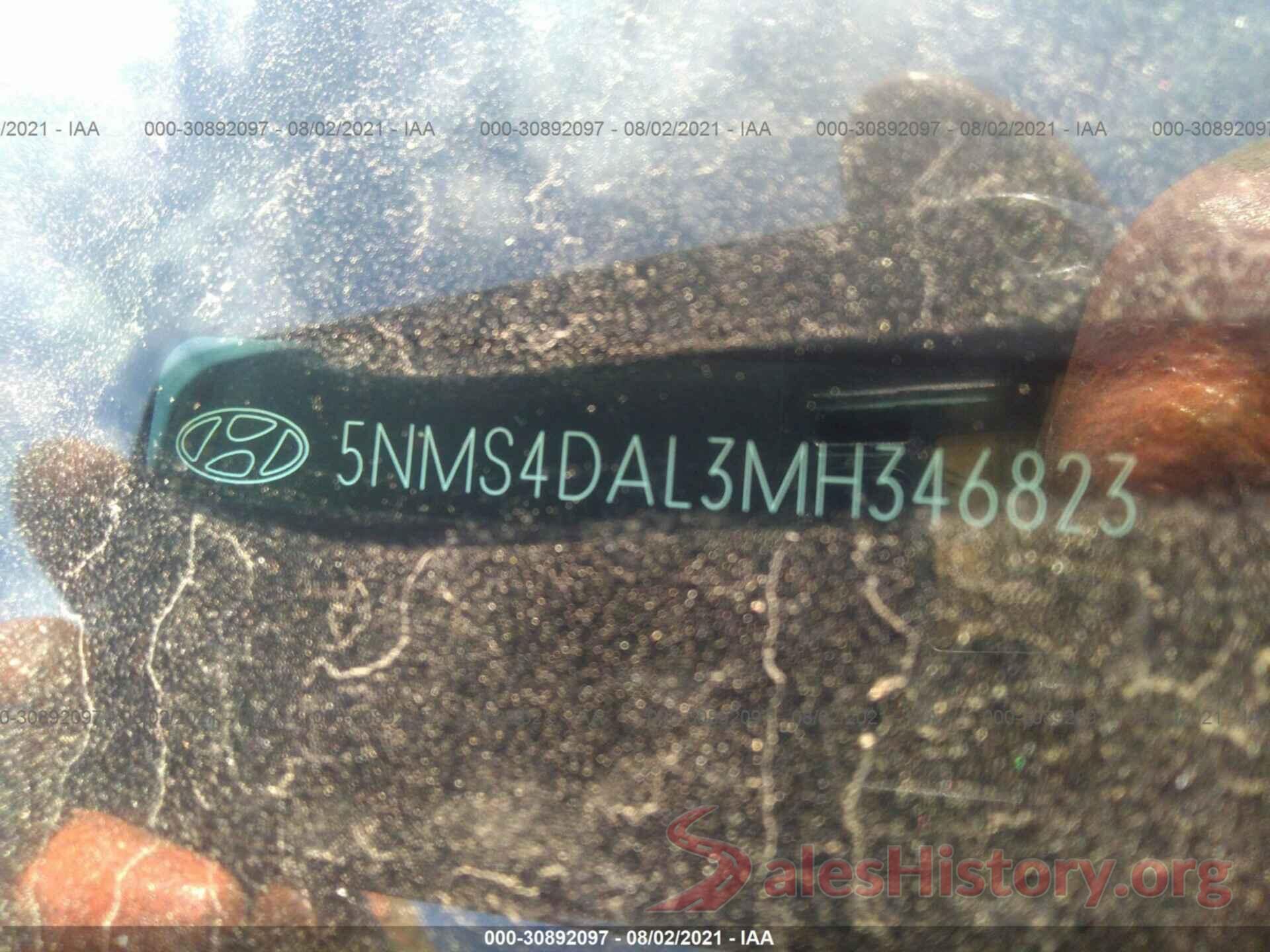 5NMS4DAL3MH346823 2021 HYUNDAI SANTA FE