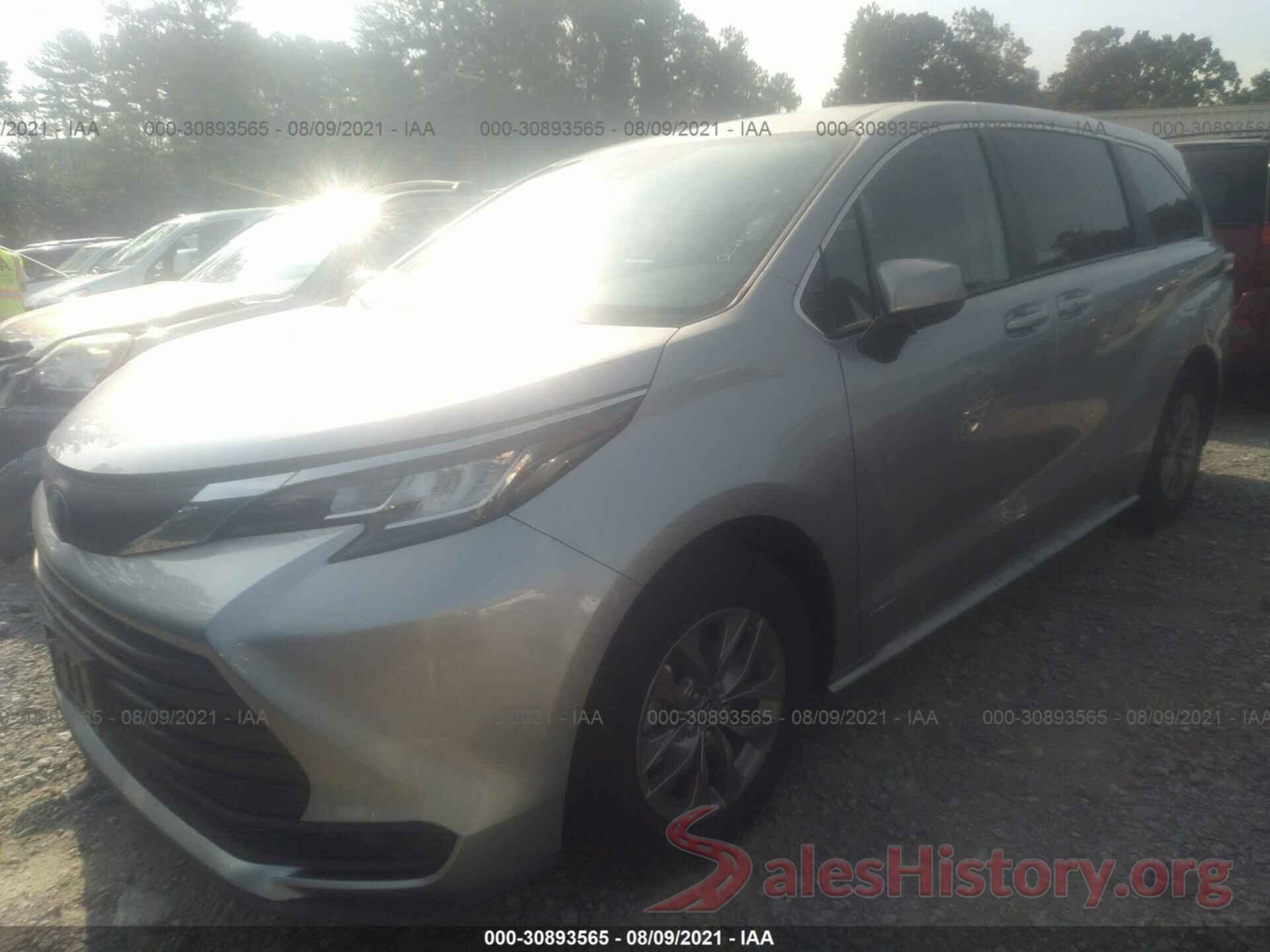 5TDKRKECXMS028503 2021 TOYOTA SIENNA