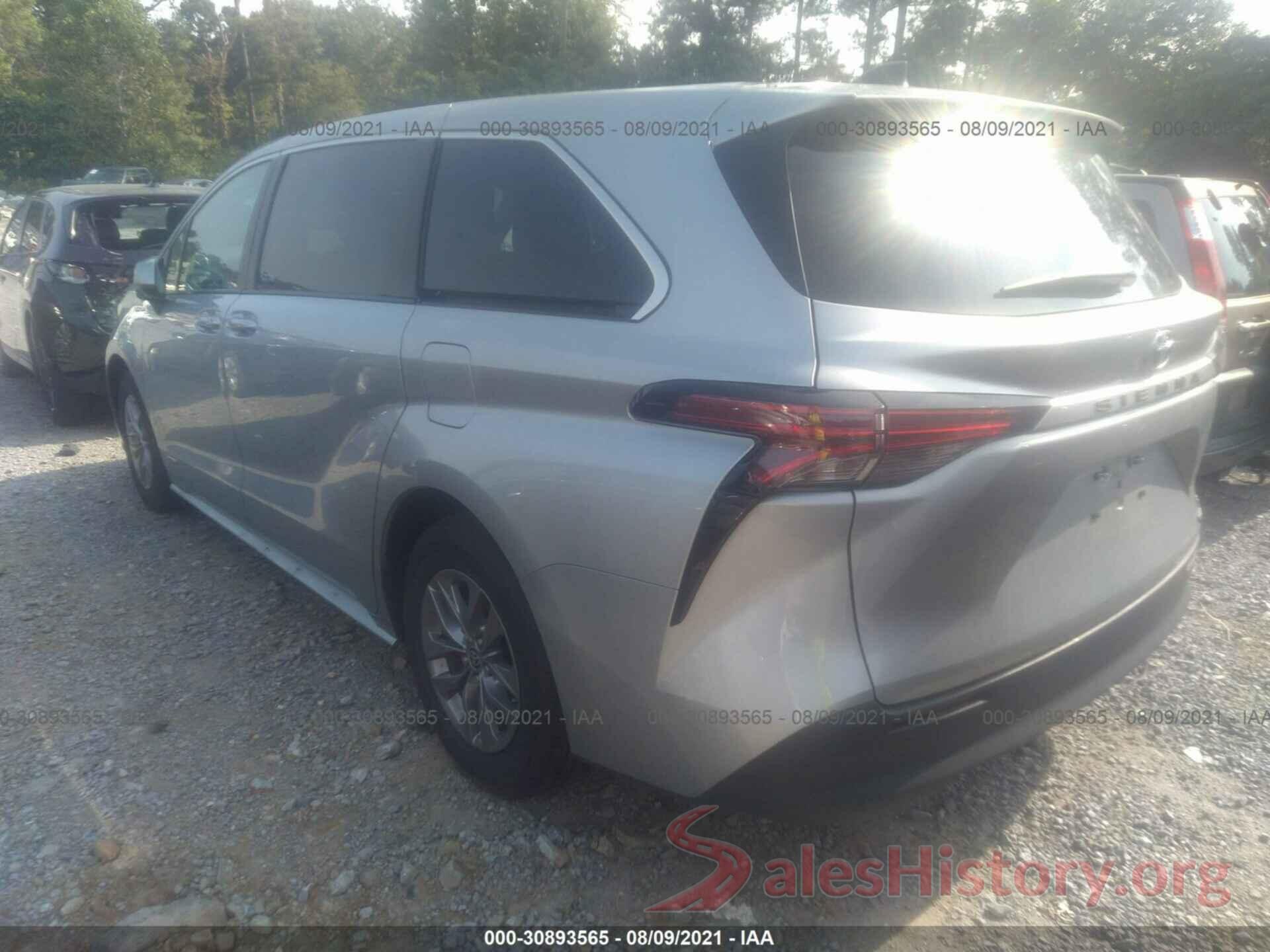 5TDKRKECXMS028503 2021 TOYOTA SIENNA